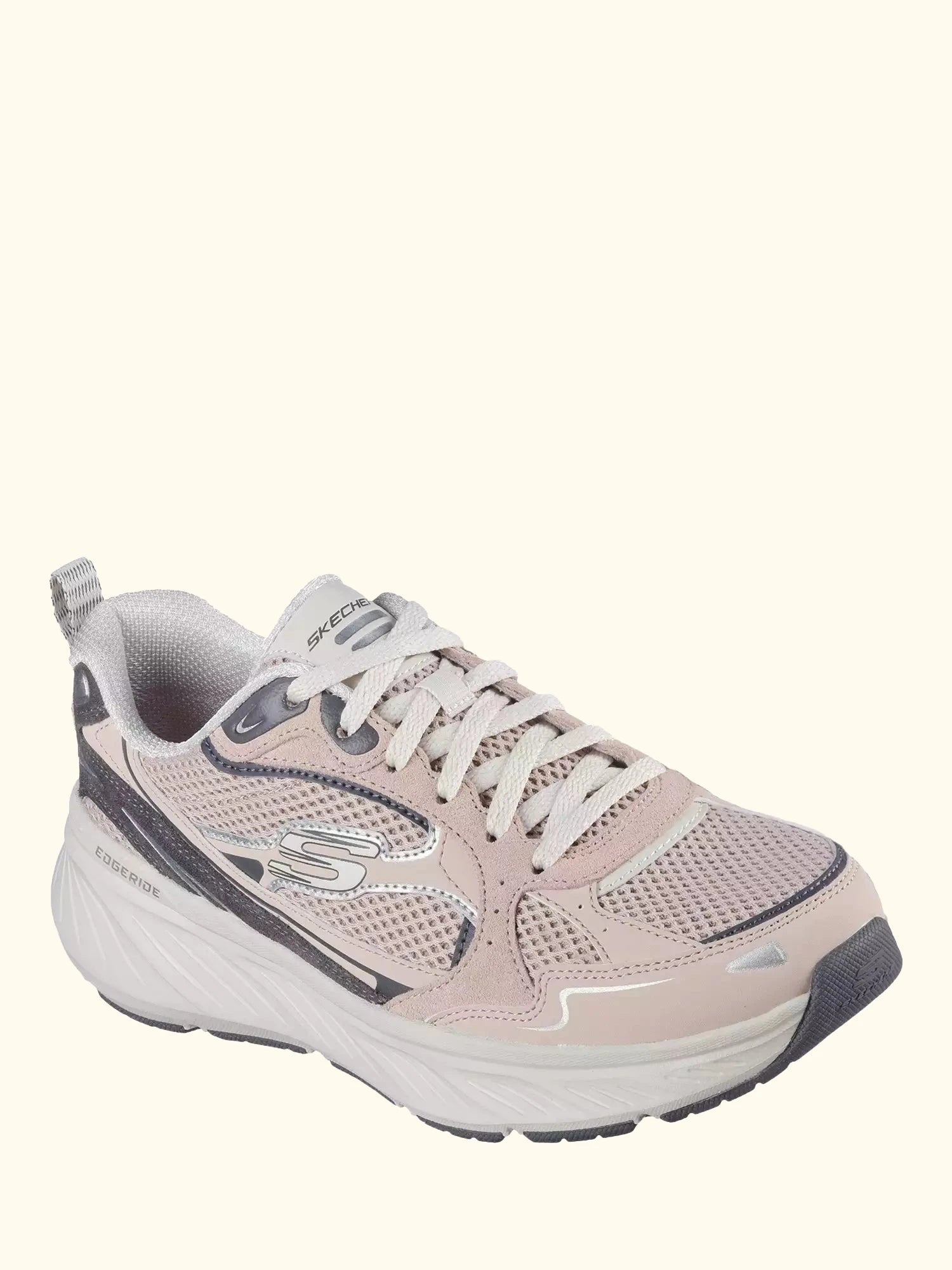 Skechers Relaxed Fit Edgeride Trainers, Taupe