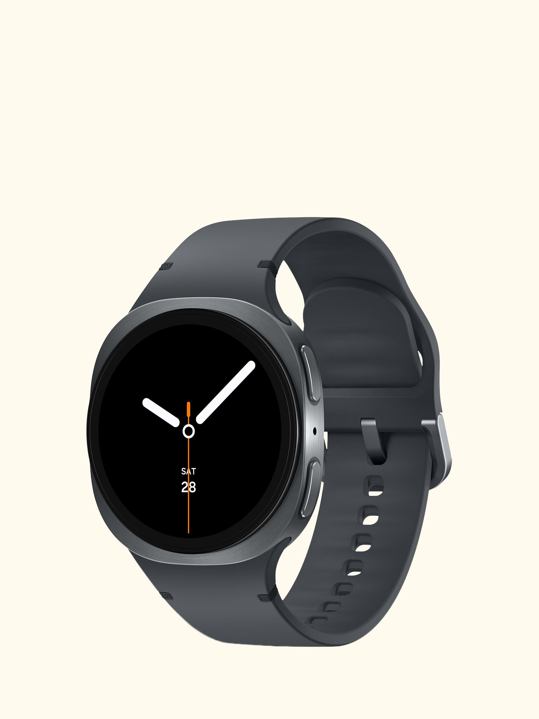 Galaxy Watch8, Bluetooth, Galaxy AI, Aluminium with Silicone Strap, Silver, 44mm