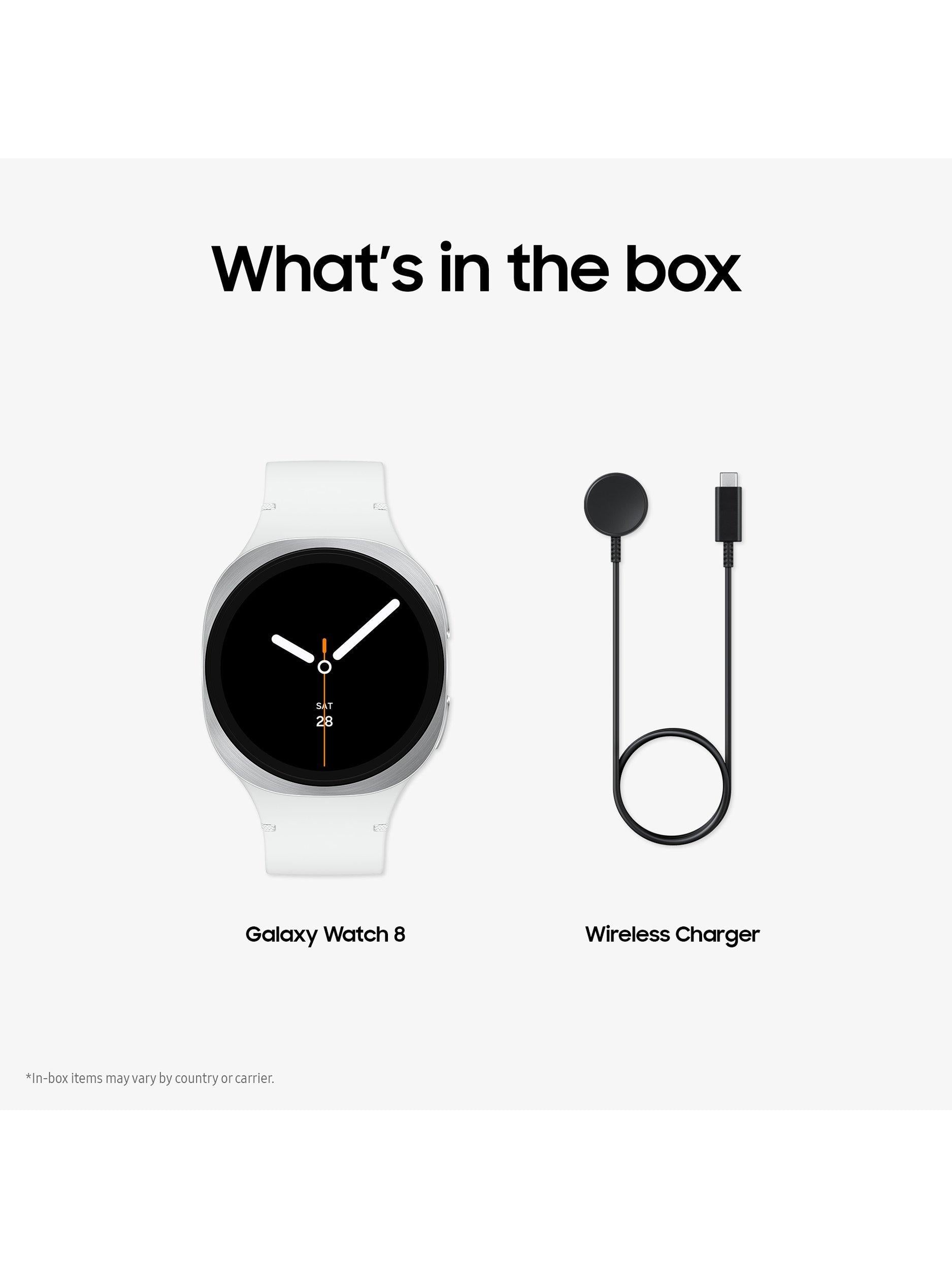 Galaxy Watch8, Bluetooth, Galaxy AI, Aluminium with Silicone Strap, Silver, 44mm