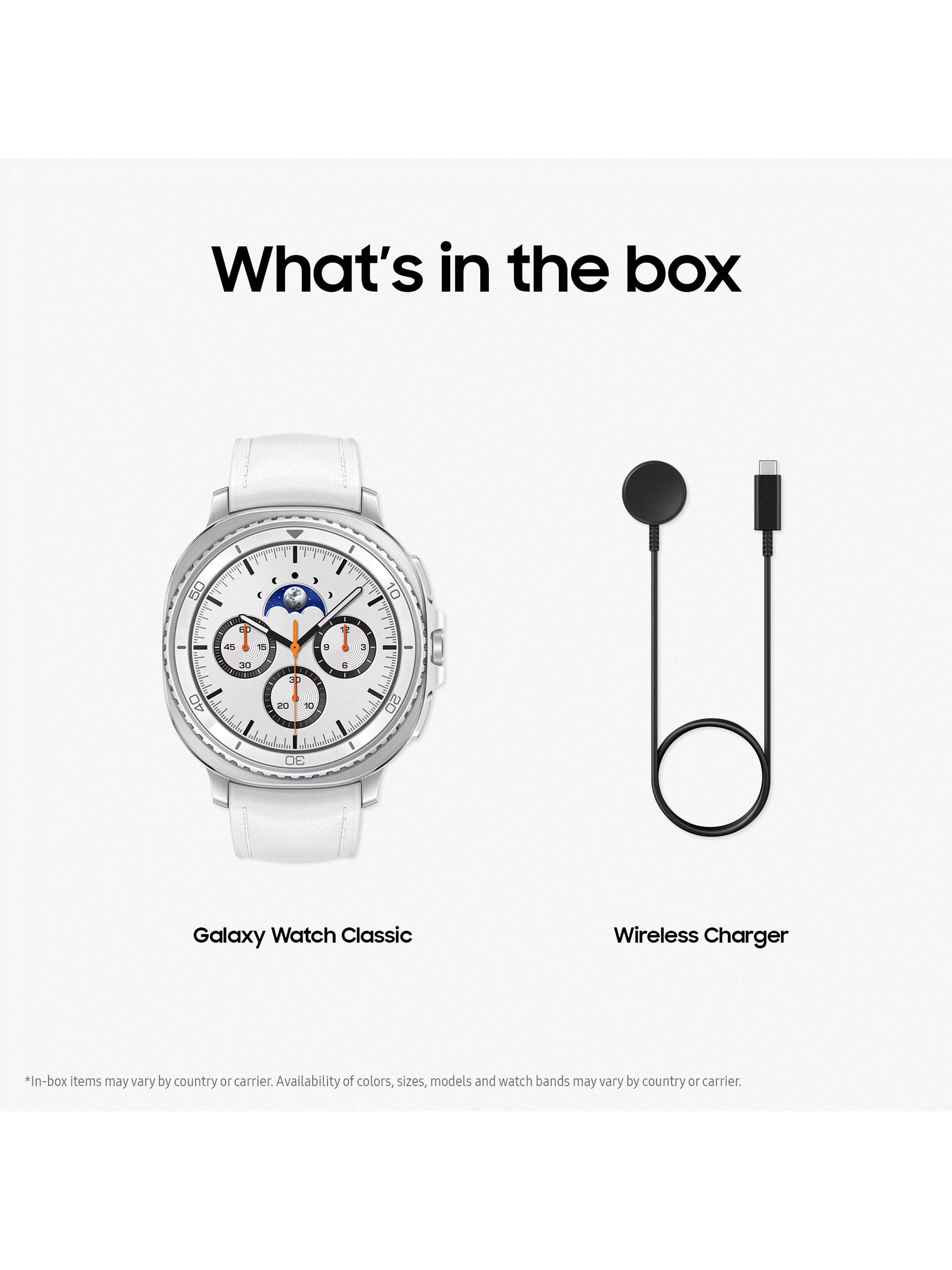 Galaxy Watch8 Classic, Bluetooth, 46mm, Galaxy AI, Stainless Steel with Hybrid Strap