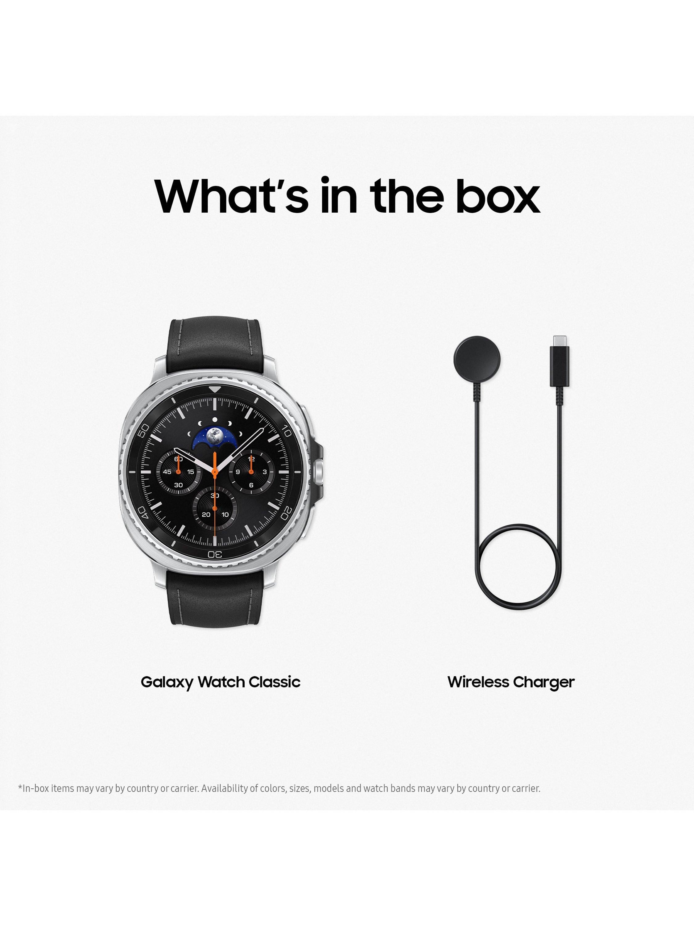 Galaxy Watch8 Classic, Bluetooth, 46mm, Galaxy AI, Stainless Steel with Hybrid Strap