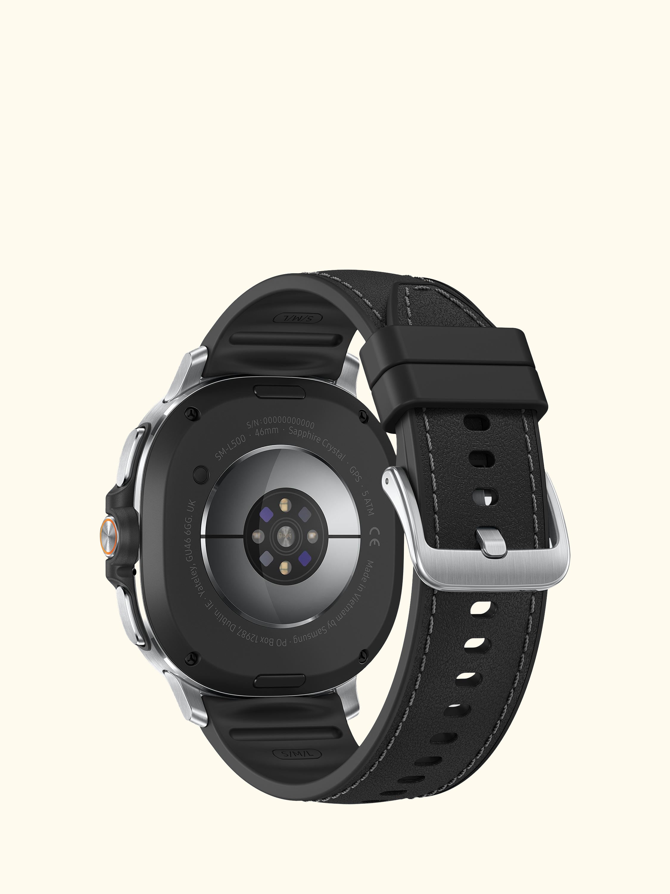 Galaxy Watch8 Classic, Bluetooth, 46mm, Galaxy AI, Stainless Steel with Hybrid Strap