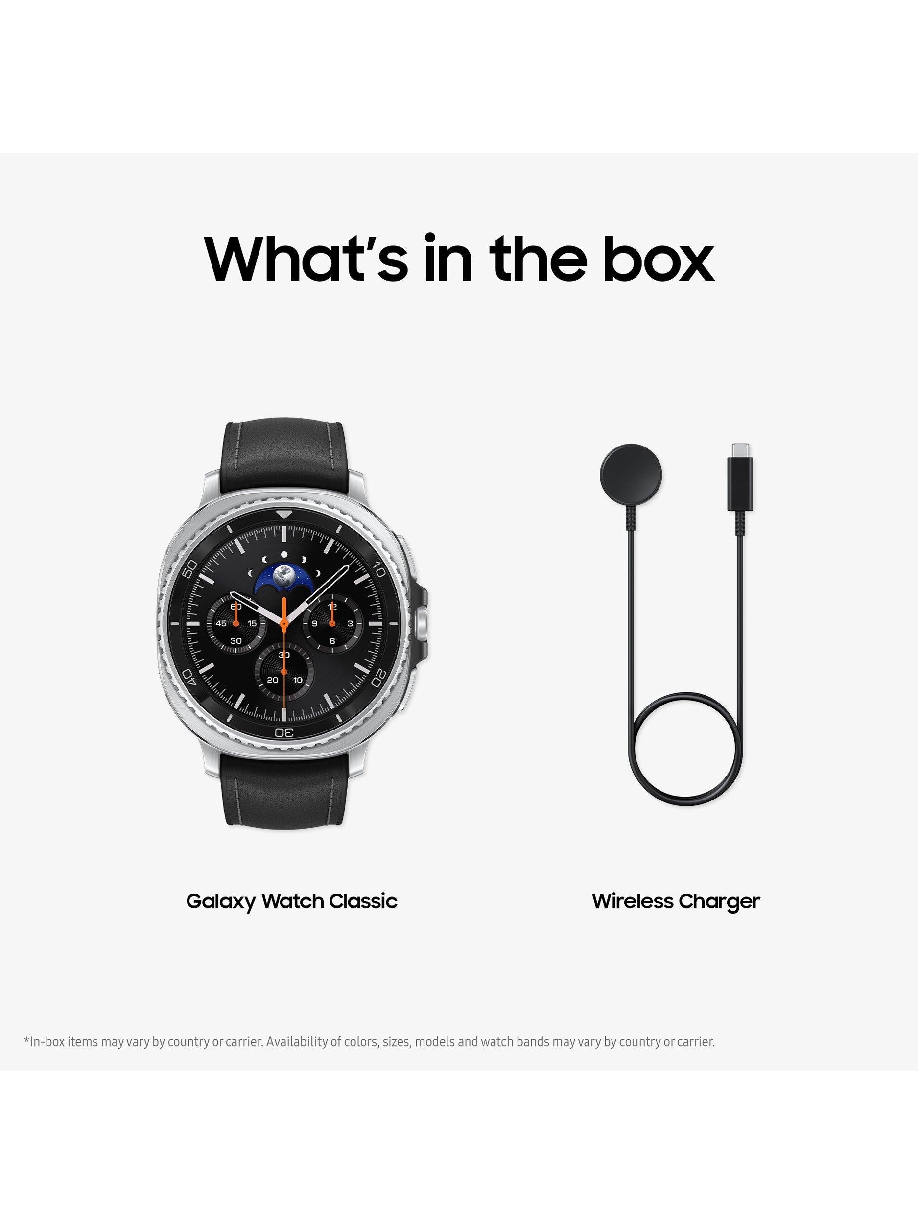 Galaxy Watch8 Classic, Bluetooth, 46mm, Galaxy AI, Stainless Steel with Hybrid Strap
