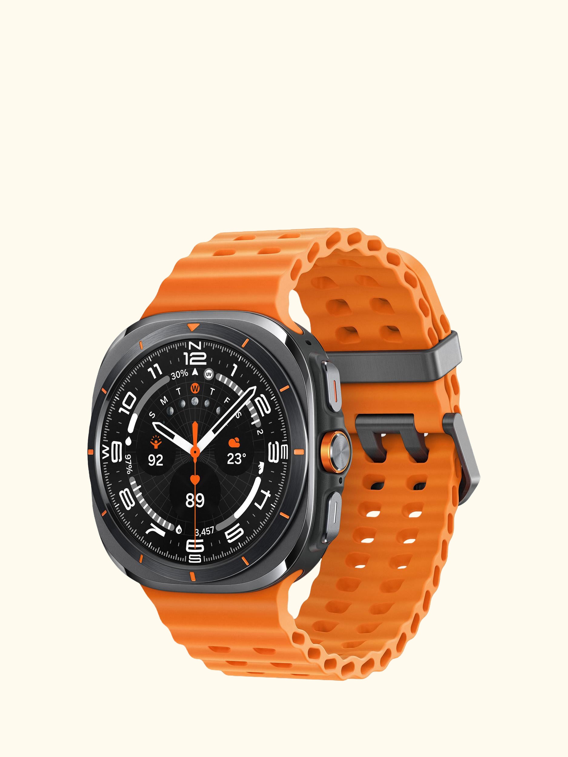 Galaxy Watch Ultra (2025), Bluetooth & 4G Cellular, 47mm, Galaxy AI, Titanium with Silicone Strap
