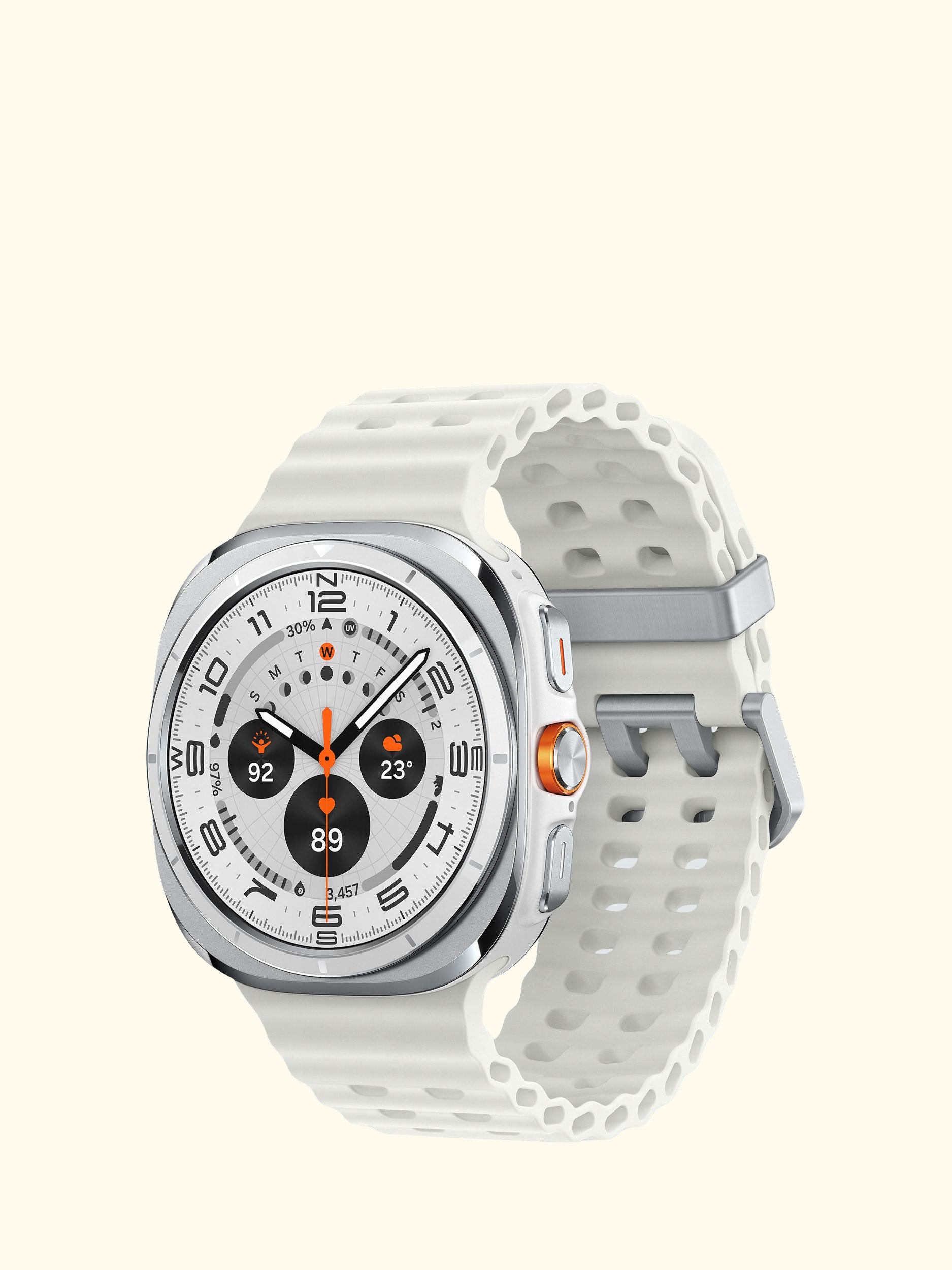 Galaxy Watch Ultra (2025), Bluetooth & 4G Cellular, 47mm, Galaxy AI, Titanium with Silicone Strap