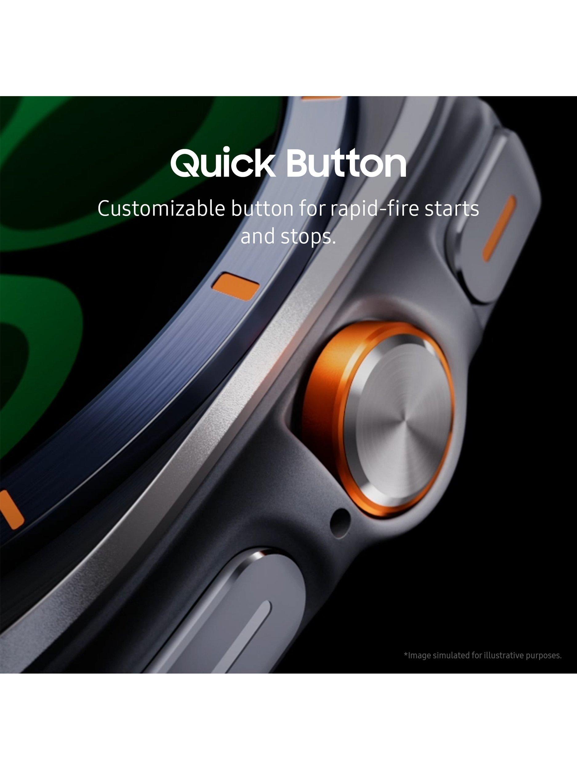 Galaxy Watch Ultra (2025), Bluetooth & 4G Cellular, 47mm, Galaxy AI, Titanium with Silicone Strap