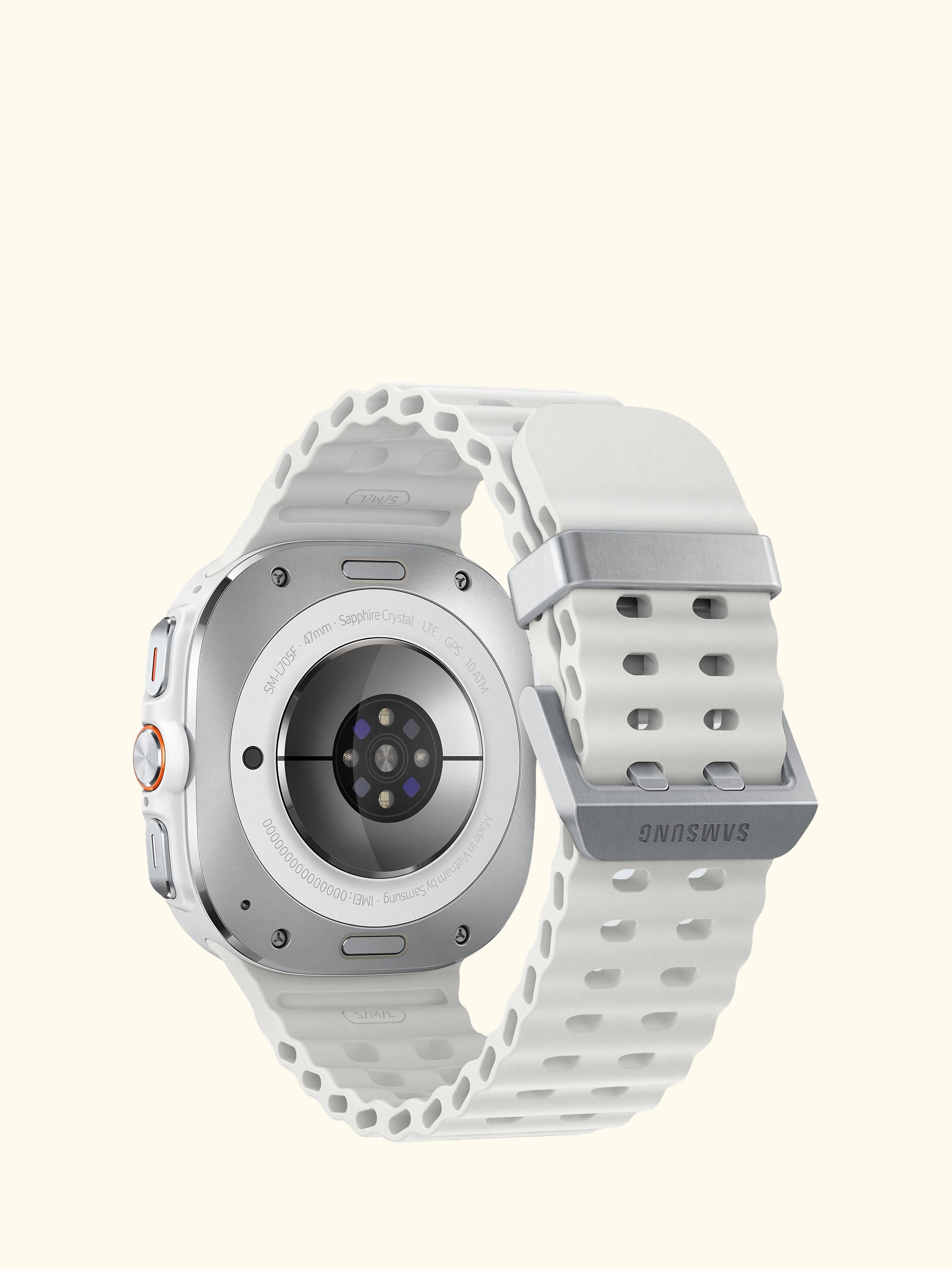 Galaxy Watch Ultra (2025), Bluetooth & 4G Cellular, 47mm, Galaxy AI, Titanium with Silicone Strap