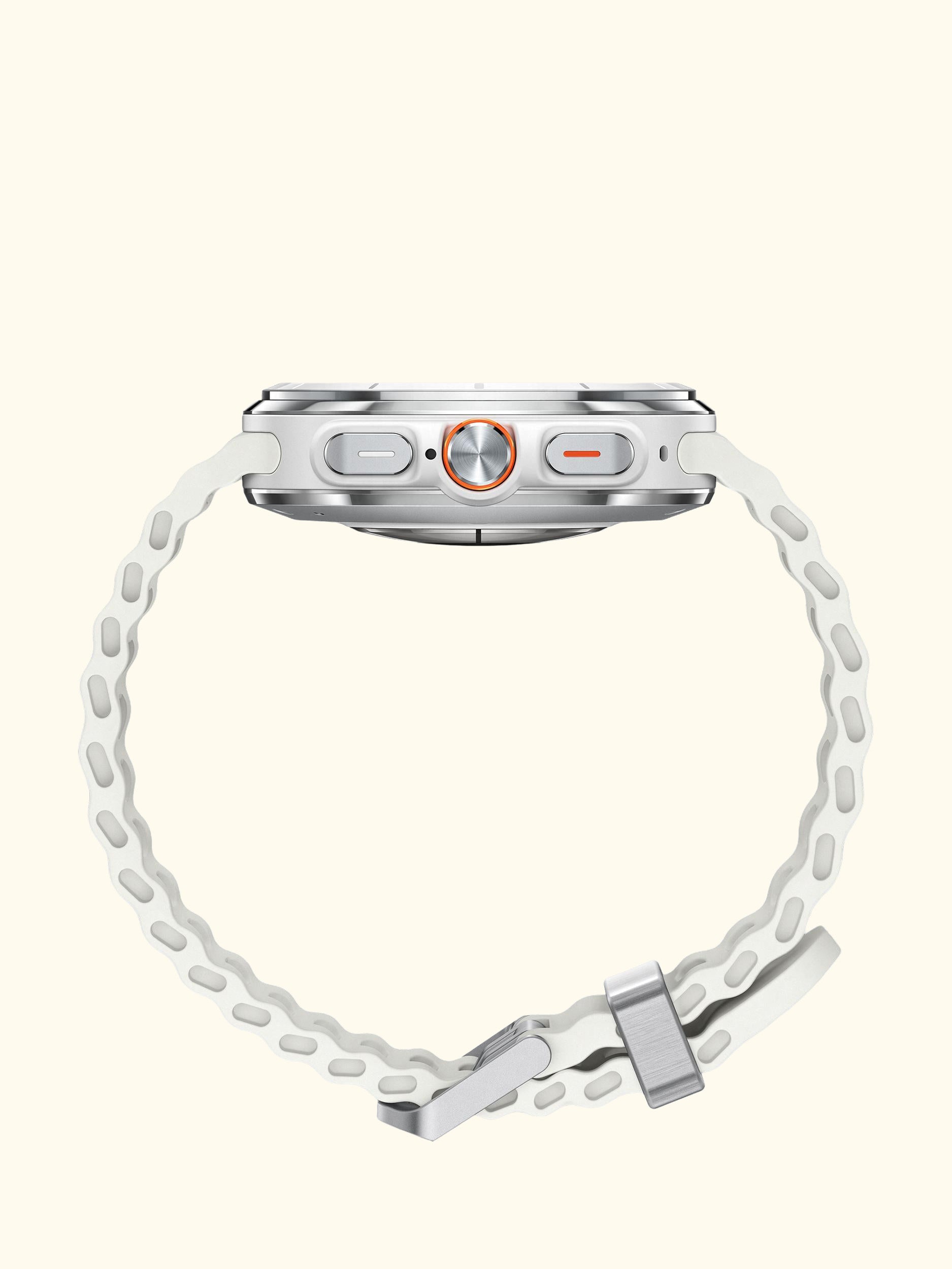 Galaxy Watch Ultra (2025), Bluetooth & 4G Cellular, 47mm, Galaxy AI, Titanium with Silicone Strap