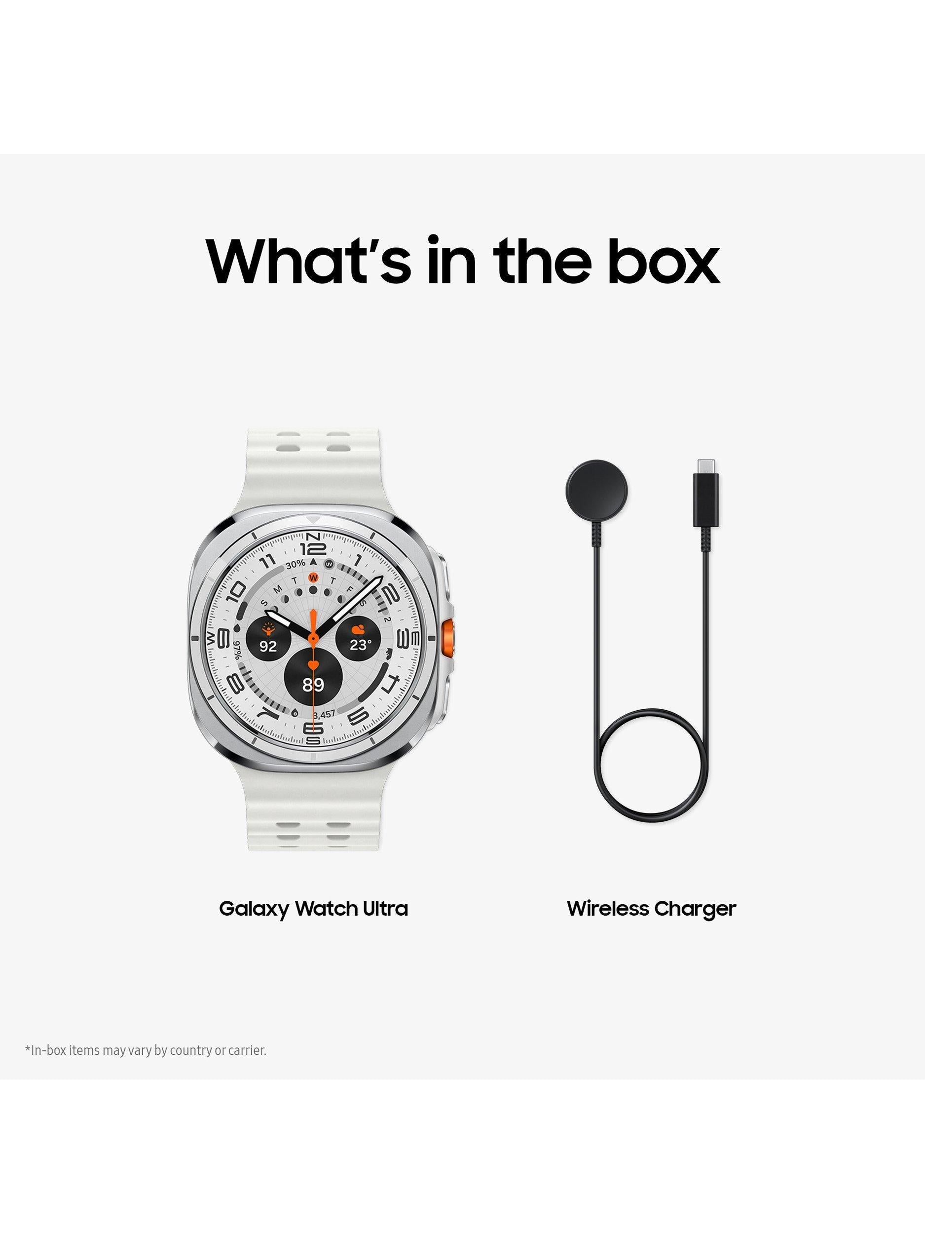 Galaxy Watch Ultra (2025), Bluetooth & 4G Cellular, 47mm, Galaxy AI, Titanium with Silicone Strap