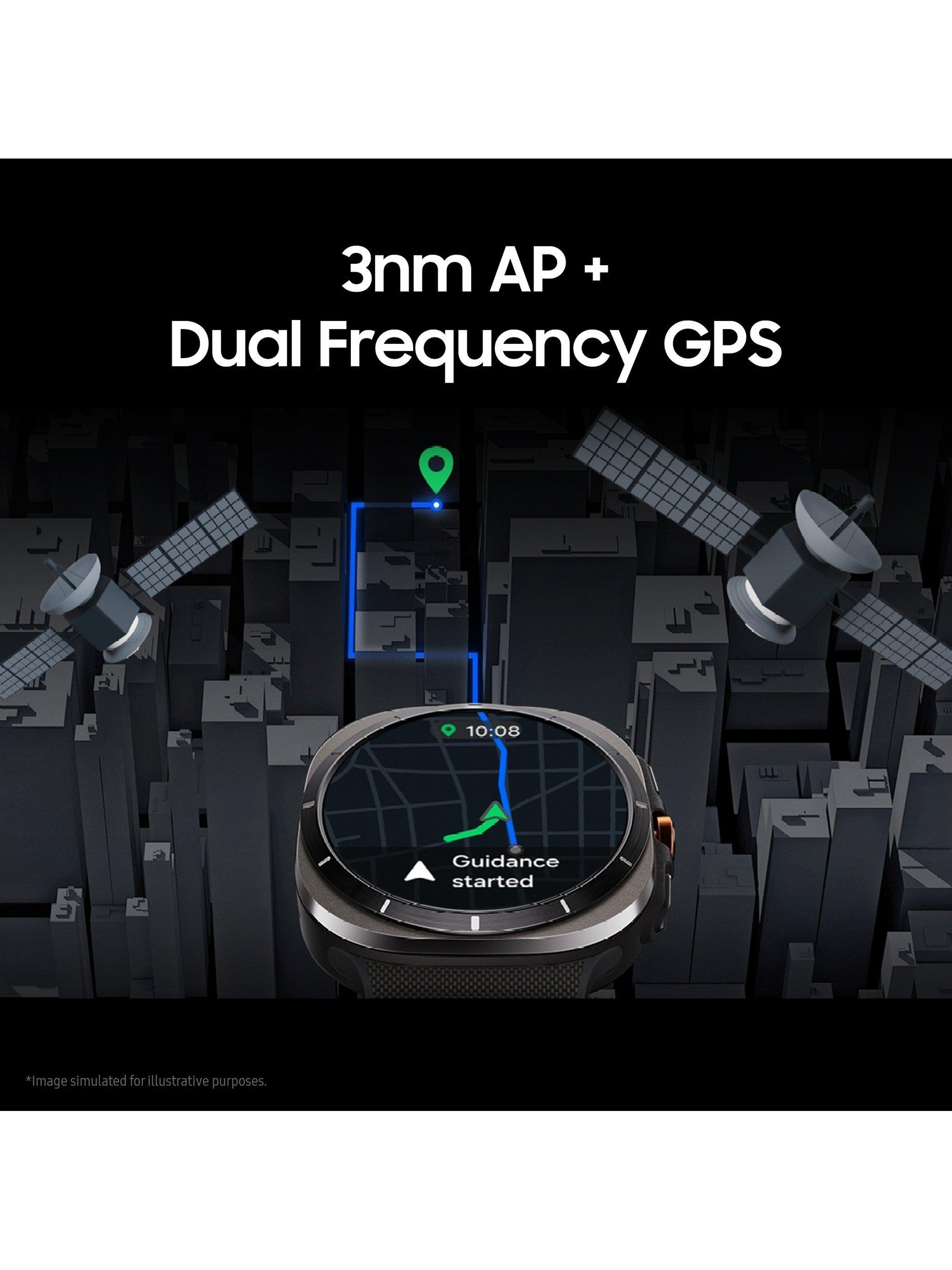 Galaxy Watch Ultra (2025), Bluetooth & 4G Cellular, 47mm, Galaxy AI, Titanium with Silicone Strap