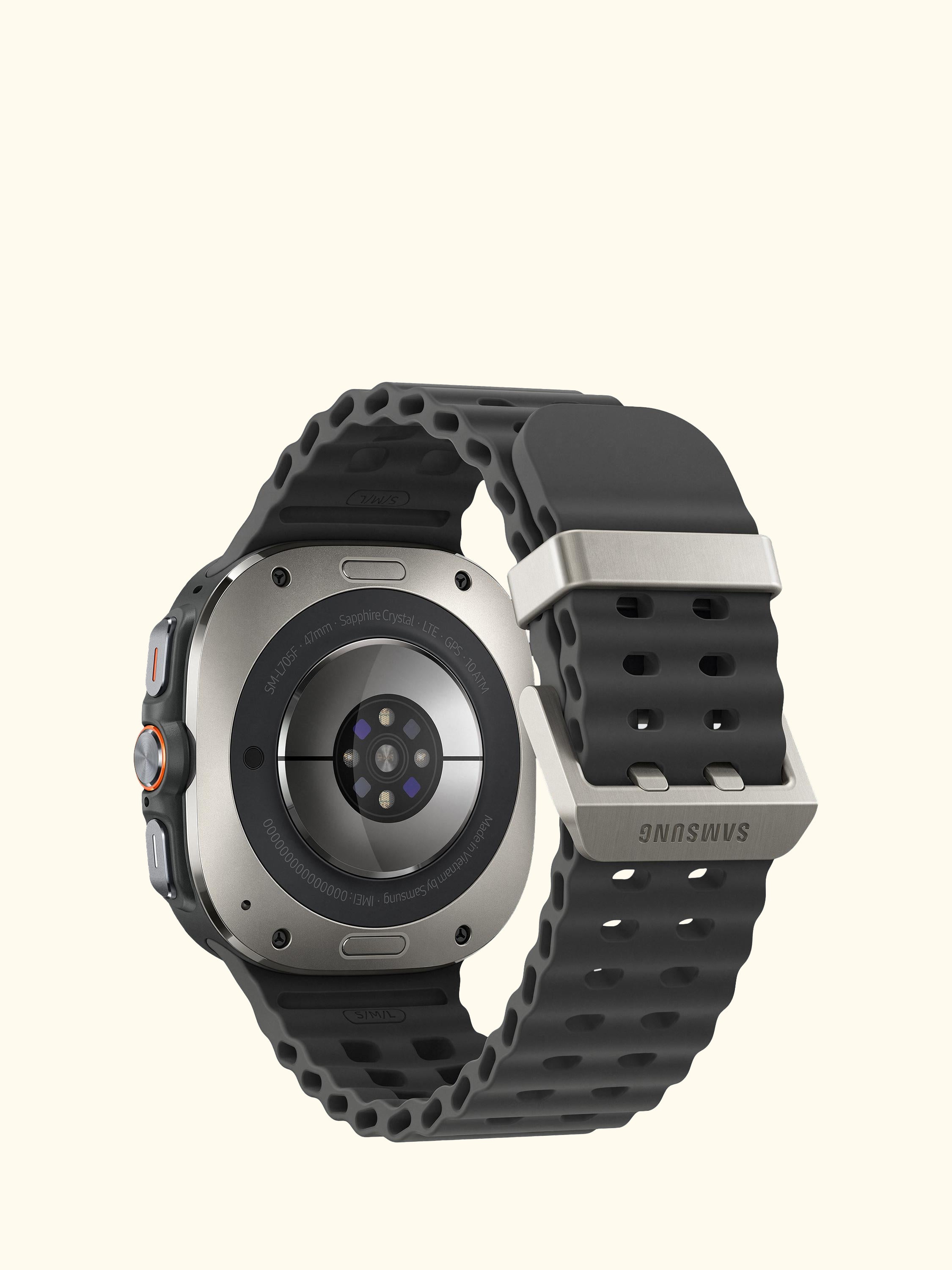 Galaxy Watch Ultra (2025), Bluetooth & 4G Cellular, 47mm, Galaxy AI, Titanium with Silicone Strap