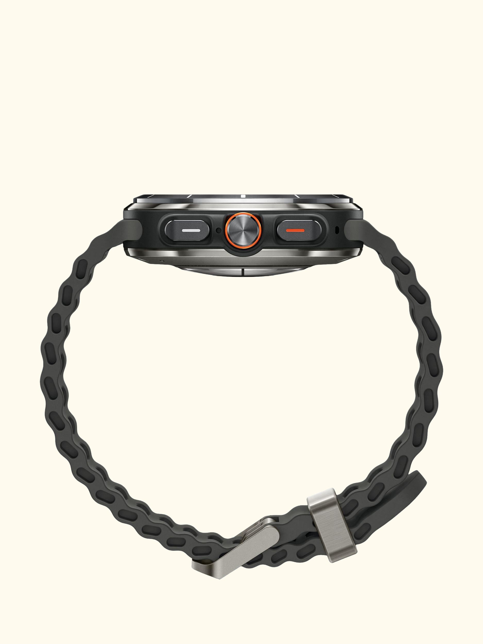 Galaxy Watch Ultra (2025), Bluetooth & 4G Cellular, 47mm, Galaxy AI, Titanium with Silicone Strap