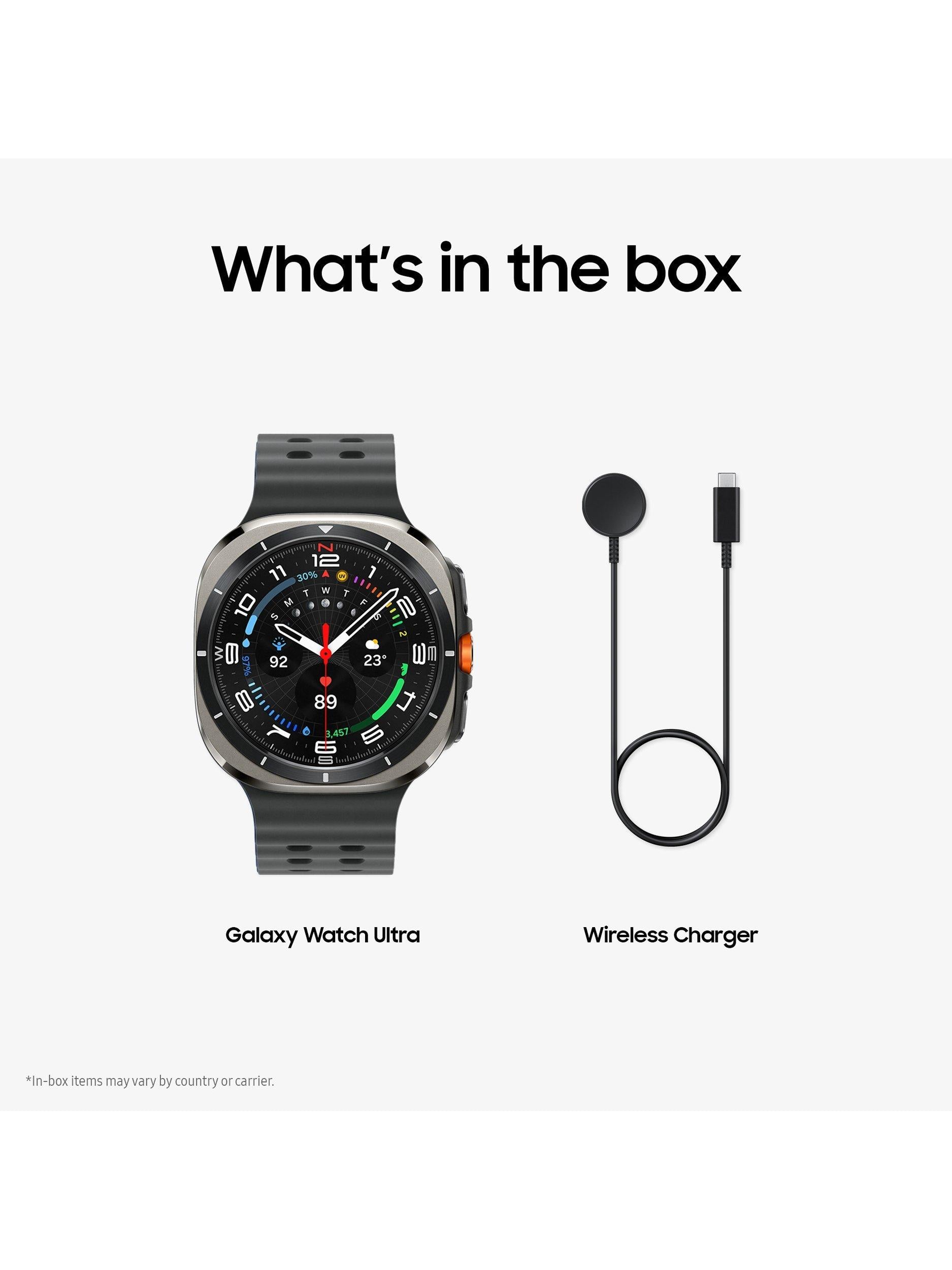 Galaxy Watch Ultra (2025), Bluetooth & 4G Cellular, 47mm, Galaxy AI, Titanium with Silicone Strap