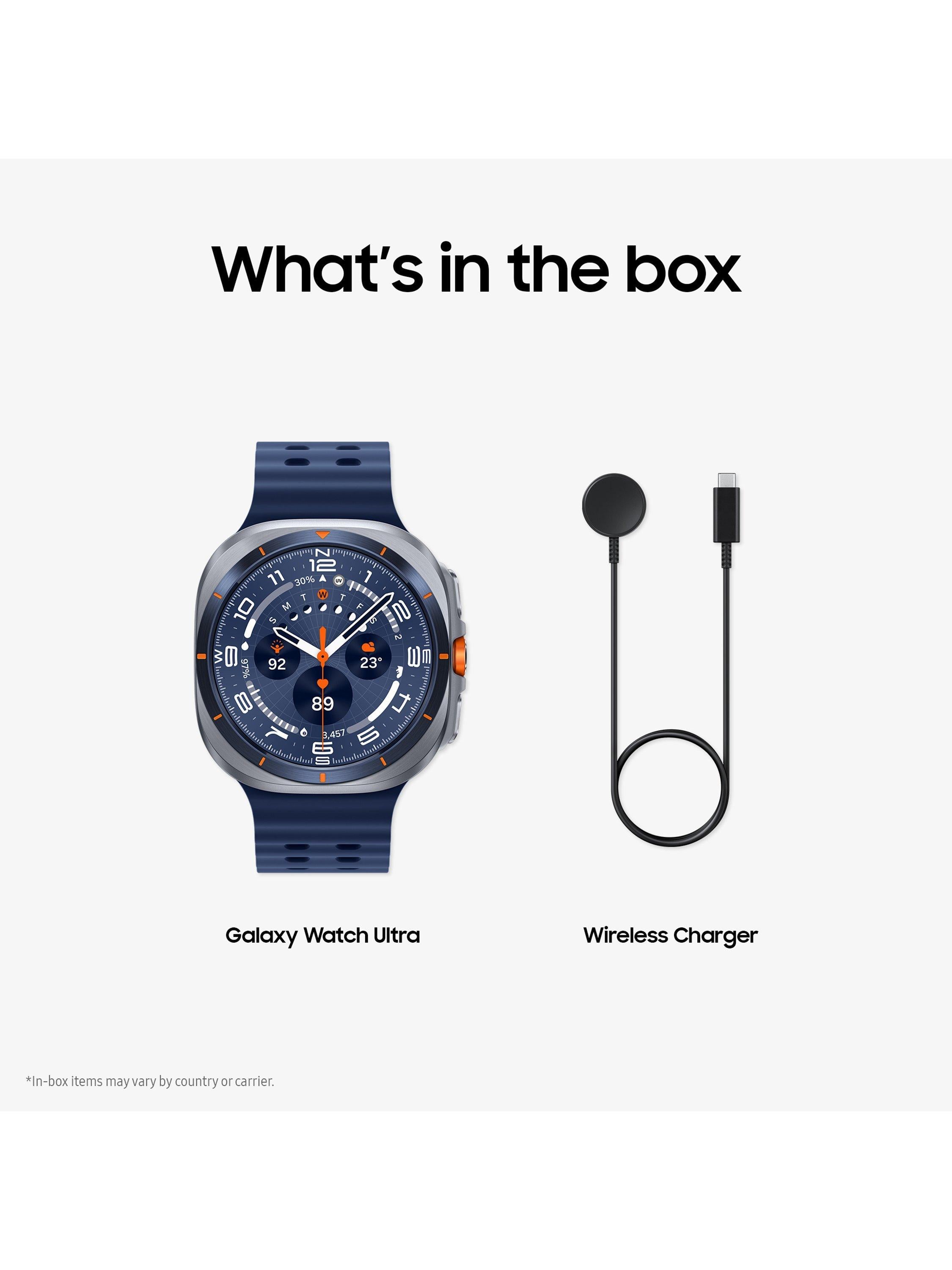 Galaxy Watch Ultra (2025), Bluetooth & 4G Cellular, 47mm, Galaxy AI, Titanium with Silicone Strap