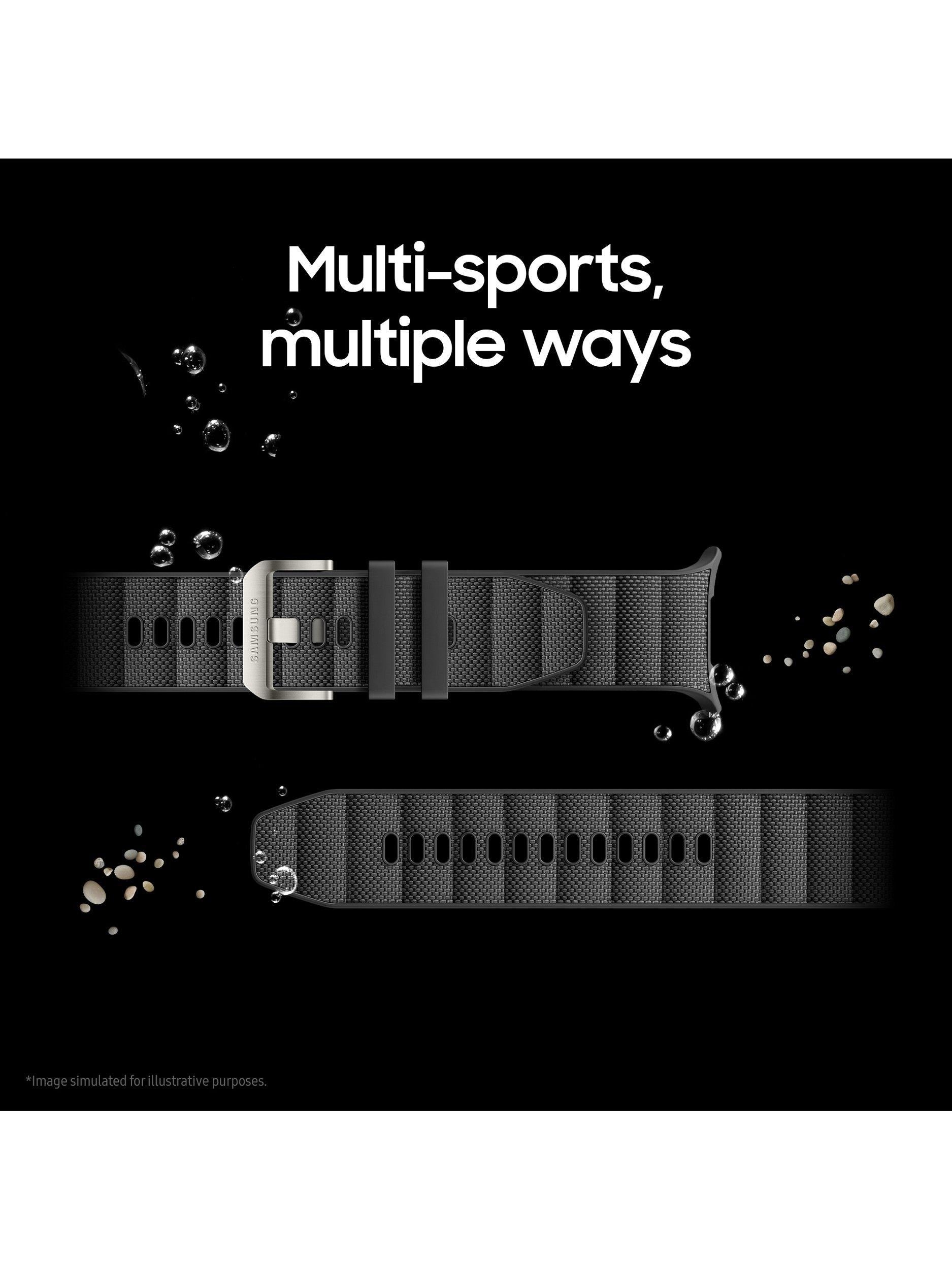 Galaxy Watch Ultra (2025), Bluetooth & 4G Cellular, 47mm, Galaxy AI, Titanium with Silicone Strap