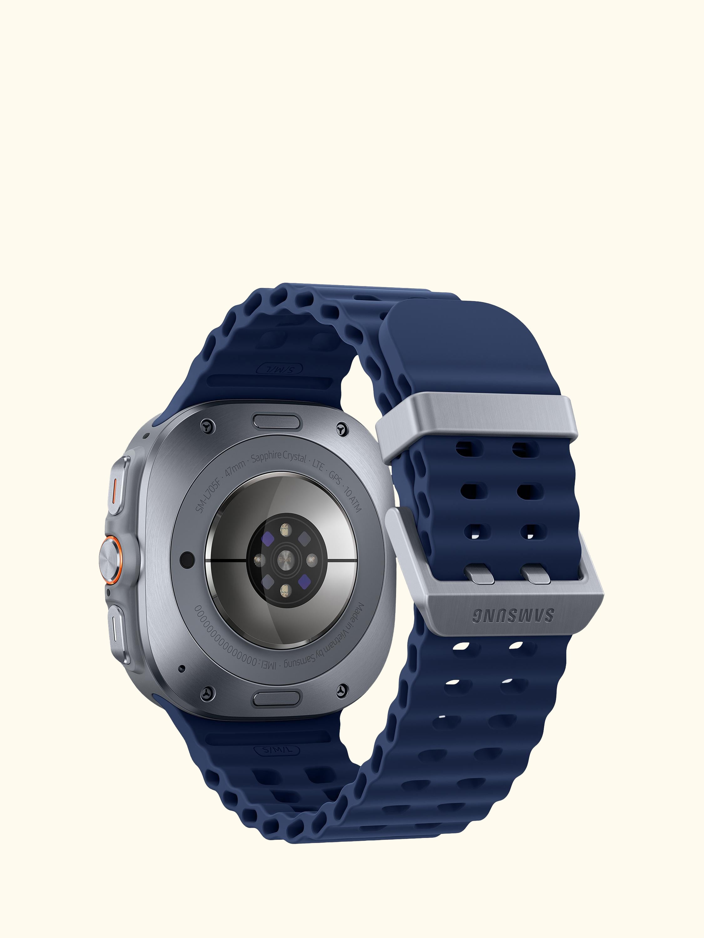 Galaxy Watch Ultra (2025), Bluetooth & 4G Cellular, 47mm, Galaxy AI, Titanium with Silicone Strap
