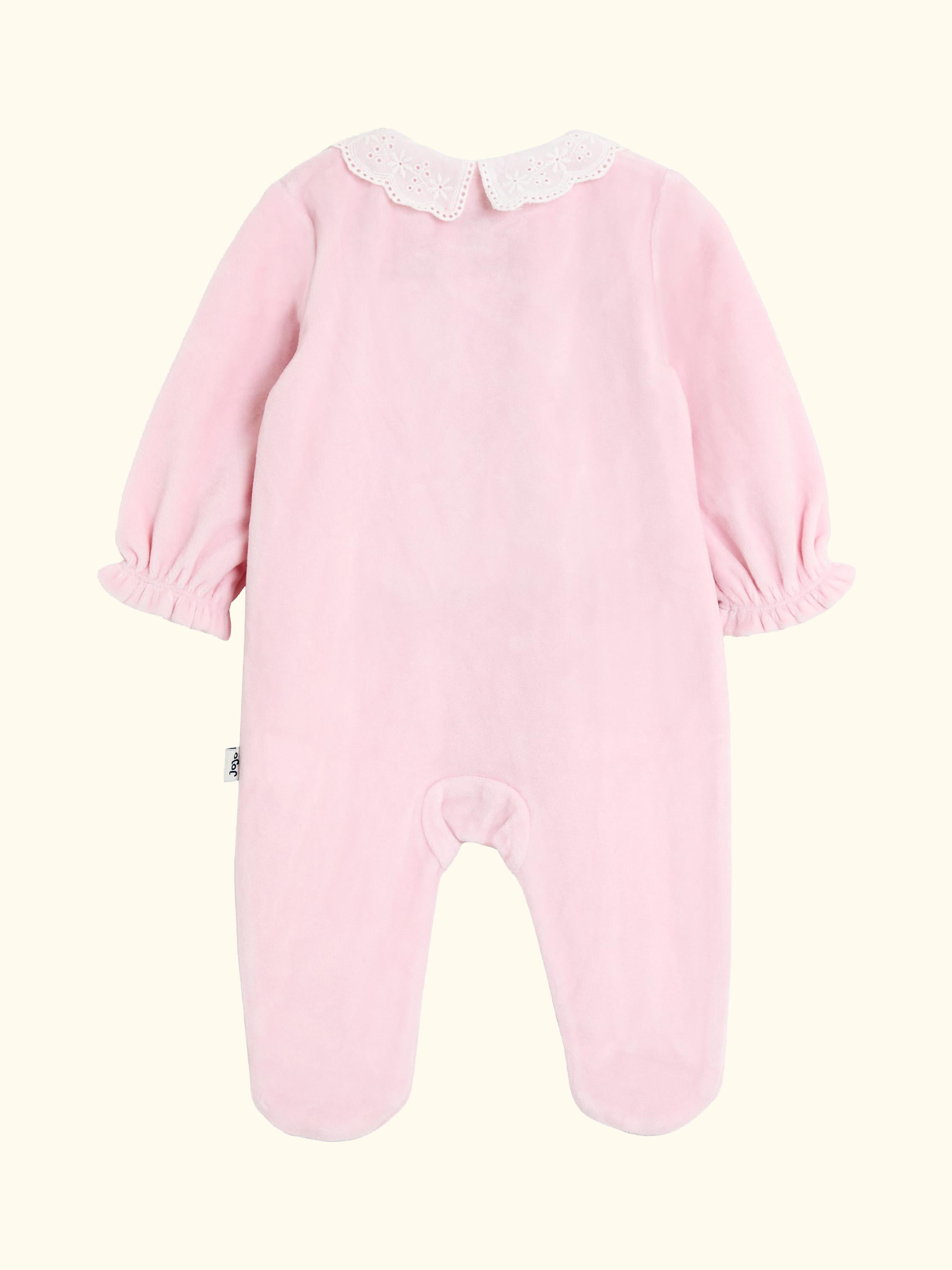 Baby Bunny All-In-One Sleepsuit, Pale Pink, Newborn