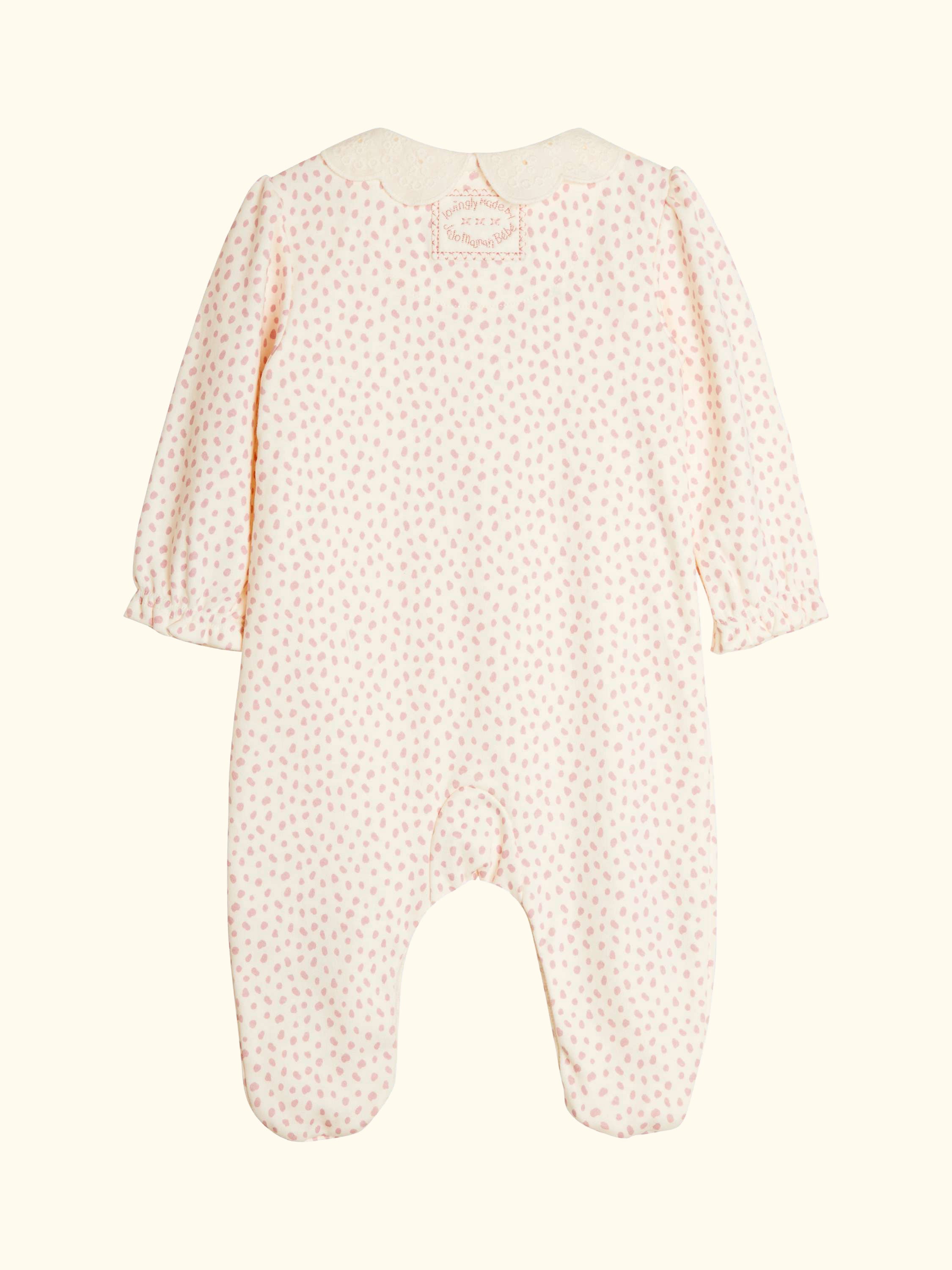 Baby Cotton Mouse Sleepsuit, Pink