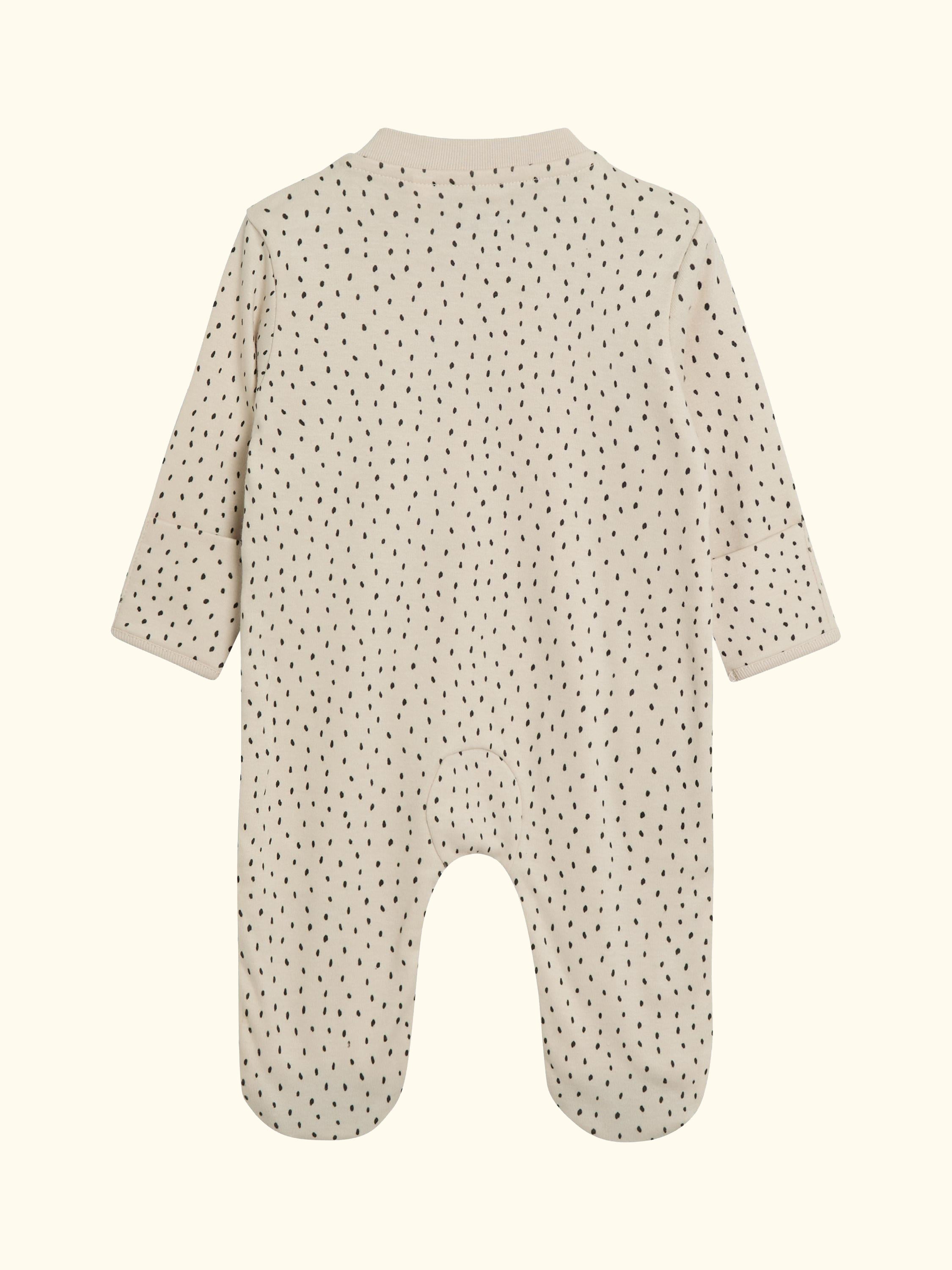 Baby Cotton Koala Zip Sleepsuit, White
