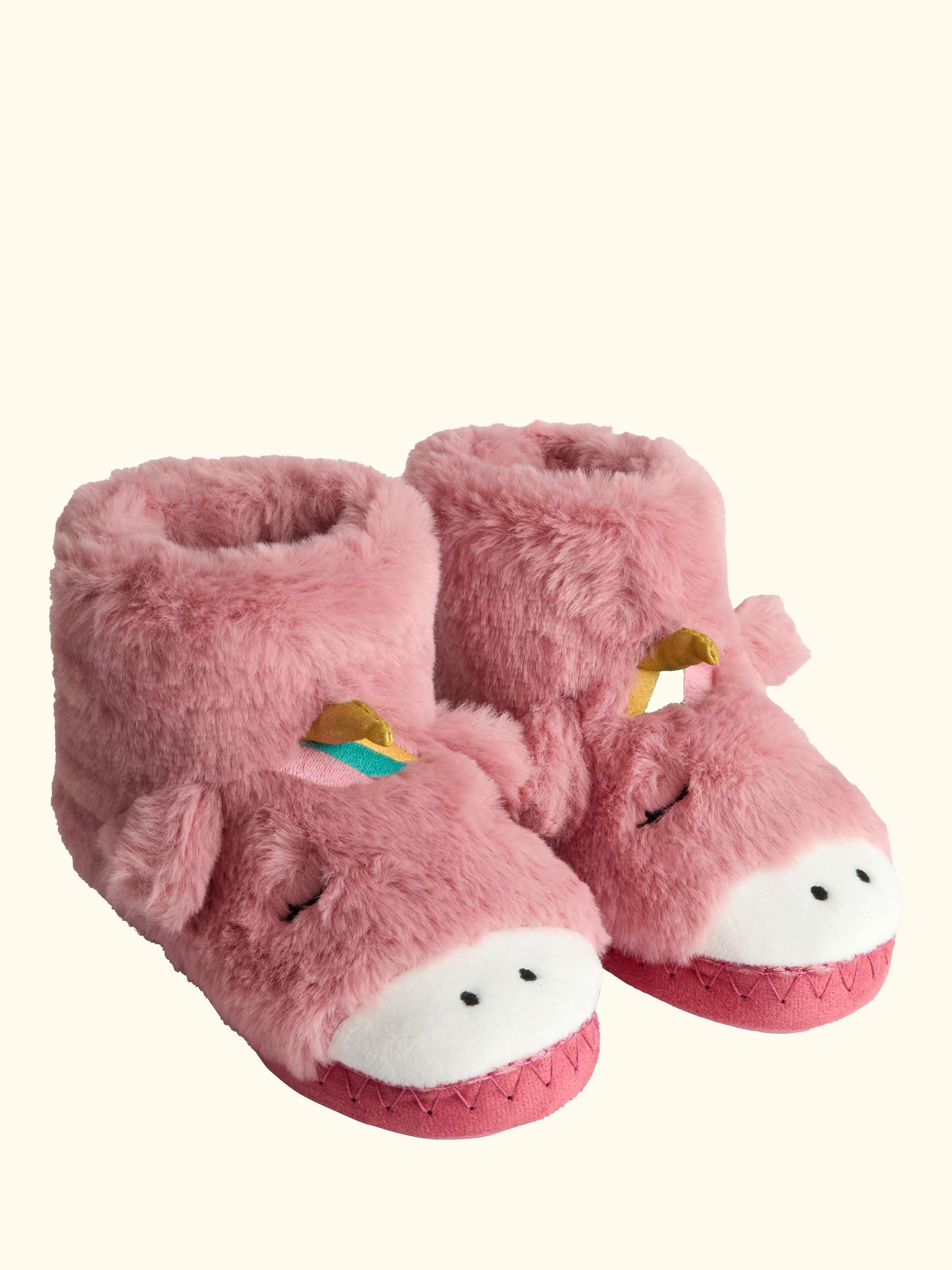 Kids' Unicorn Plush Boots, Pink