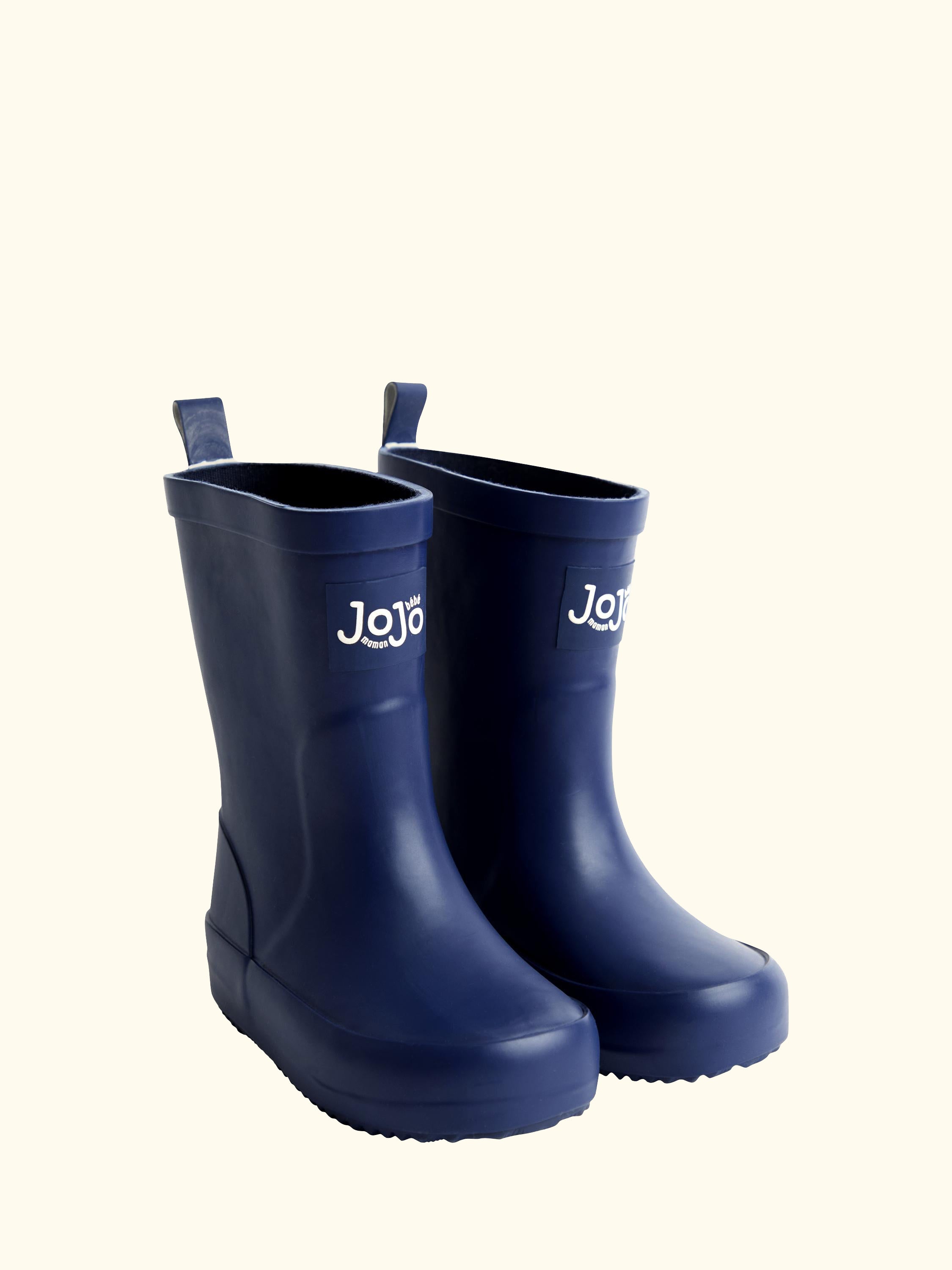 Kids' Plain Wellington Boots, Navy