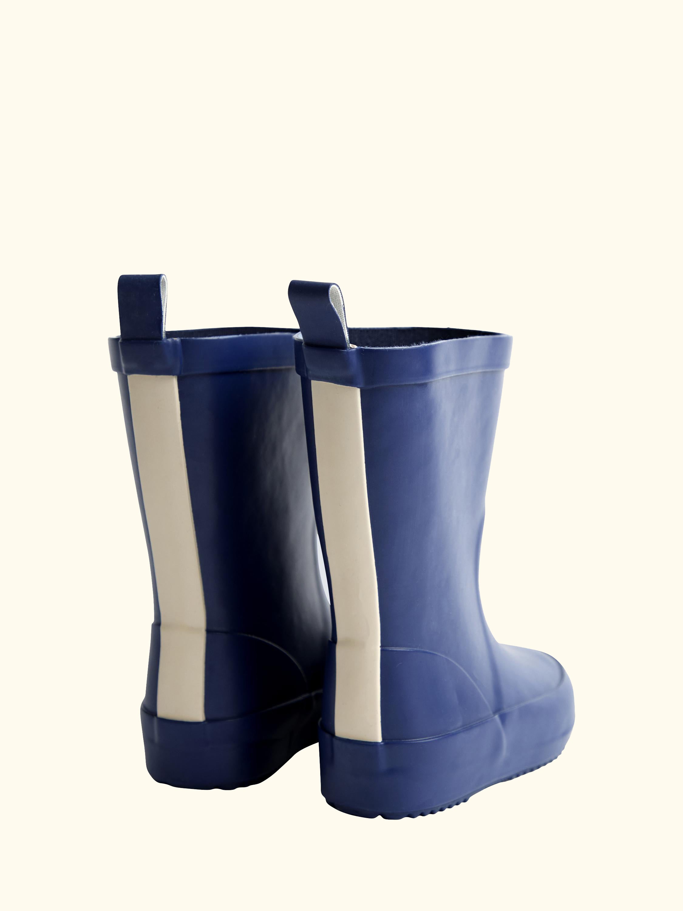 Kids' Plain Wellington Boots, Navy
