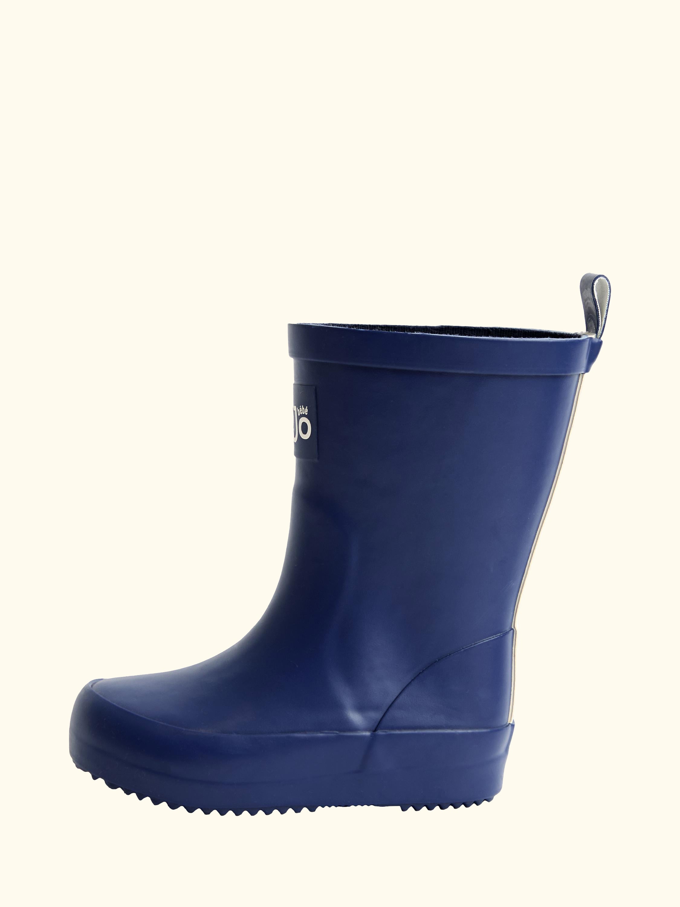 Kids' Plain Wellington Boots, Navy
