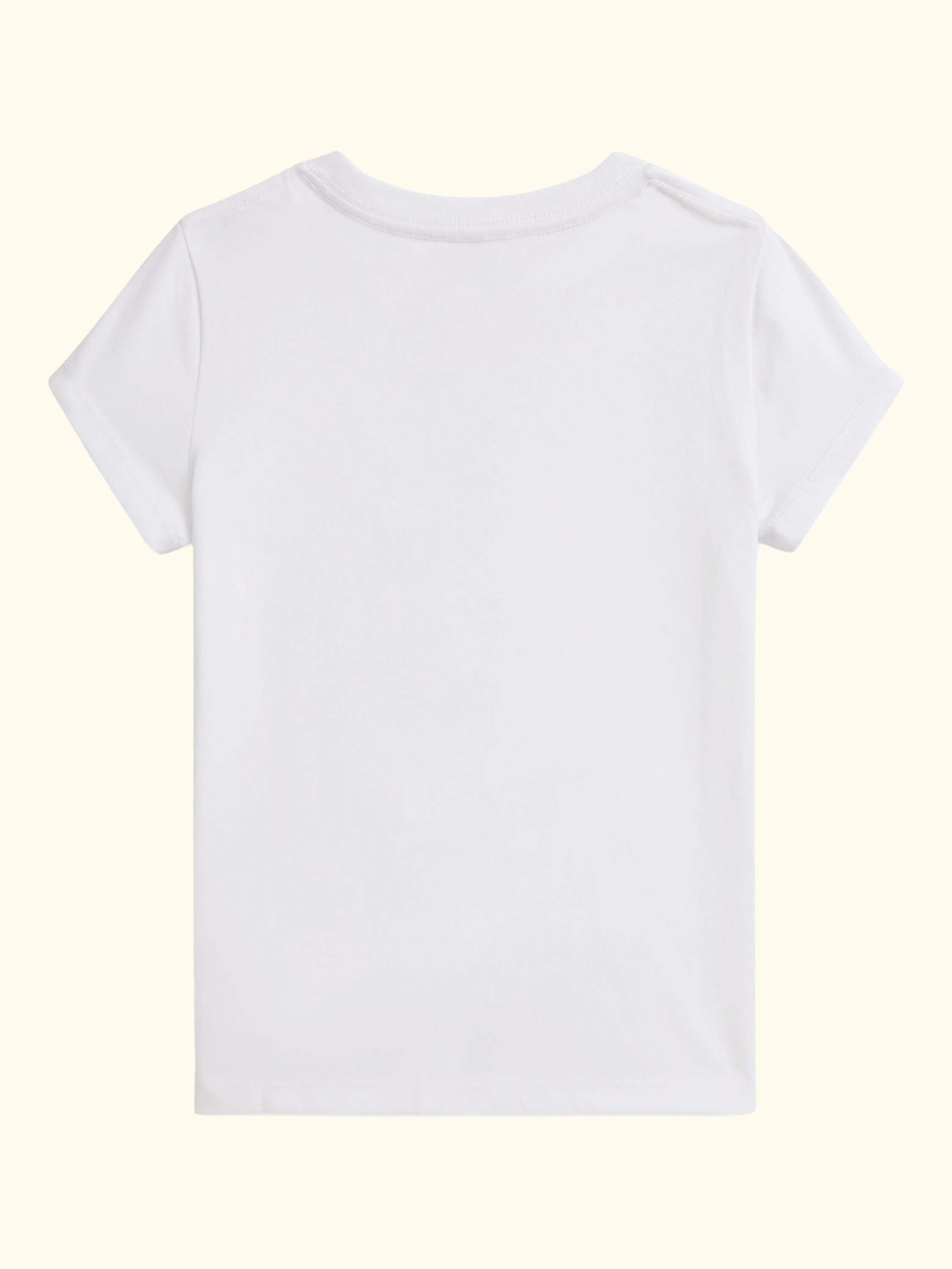 Kids' Cotton Polo Bear T-Shirt, White