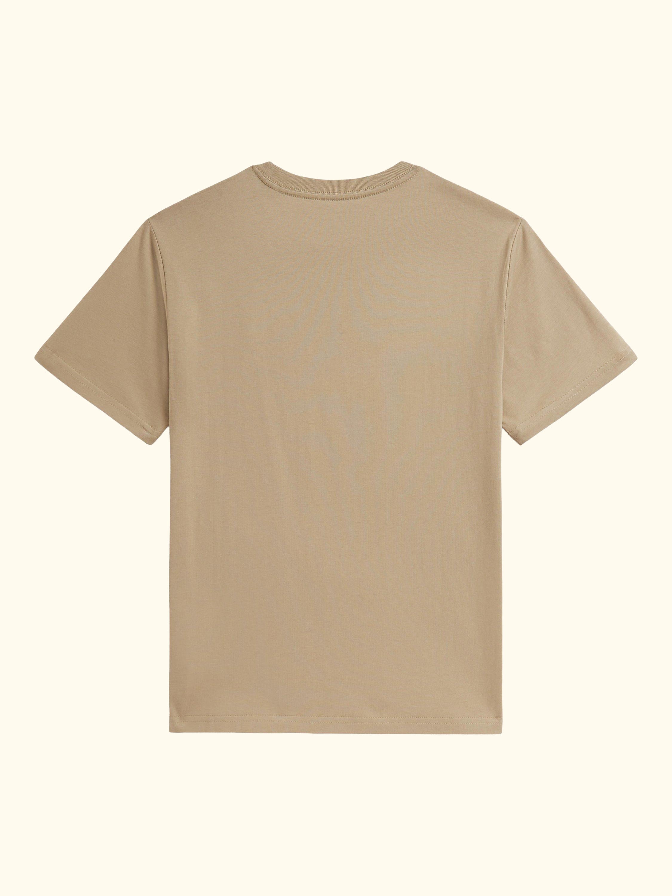 Kids' Cotton Essential Short Sleeved T-Shirt, Classic Khaki