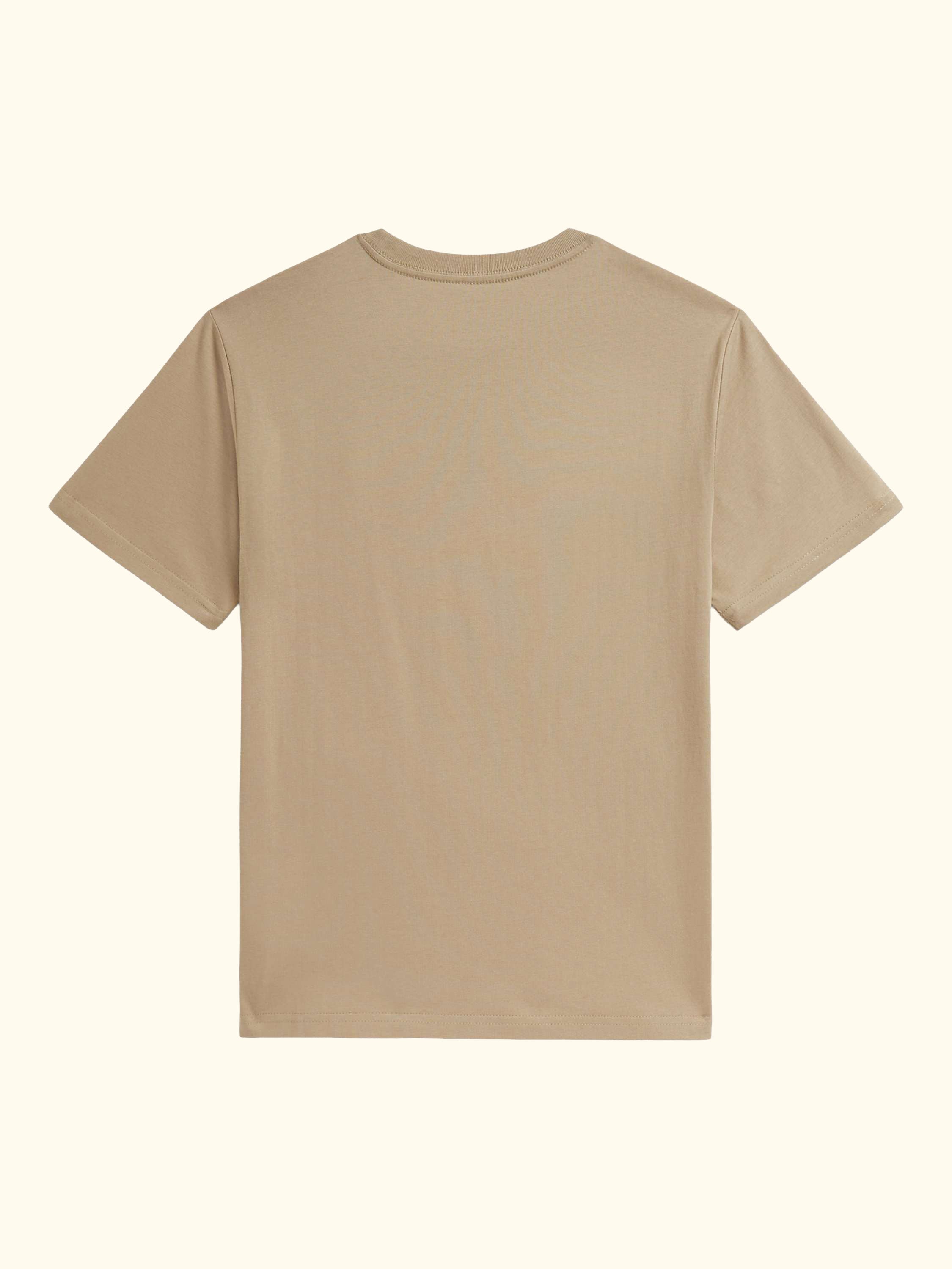 Kids' Cotton Essential Short Sleeved T-Shirt, Classic Khaki