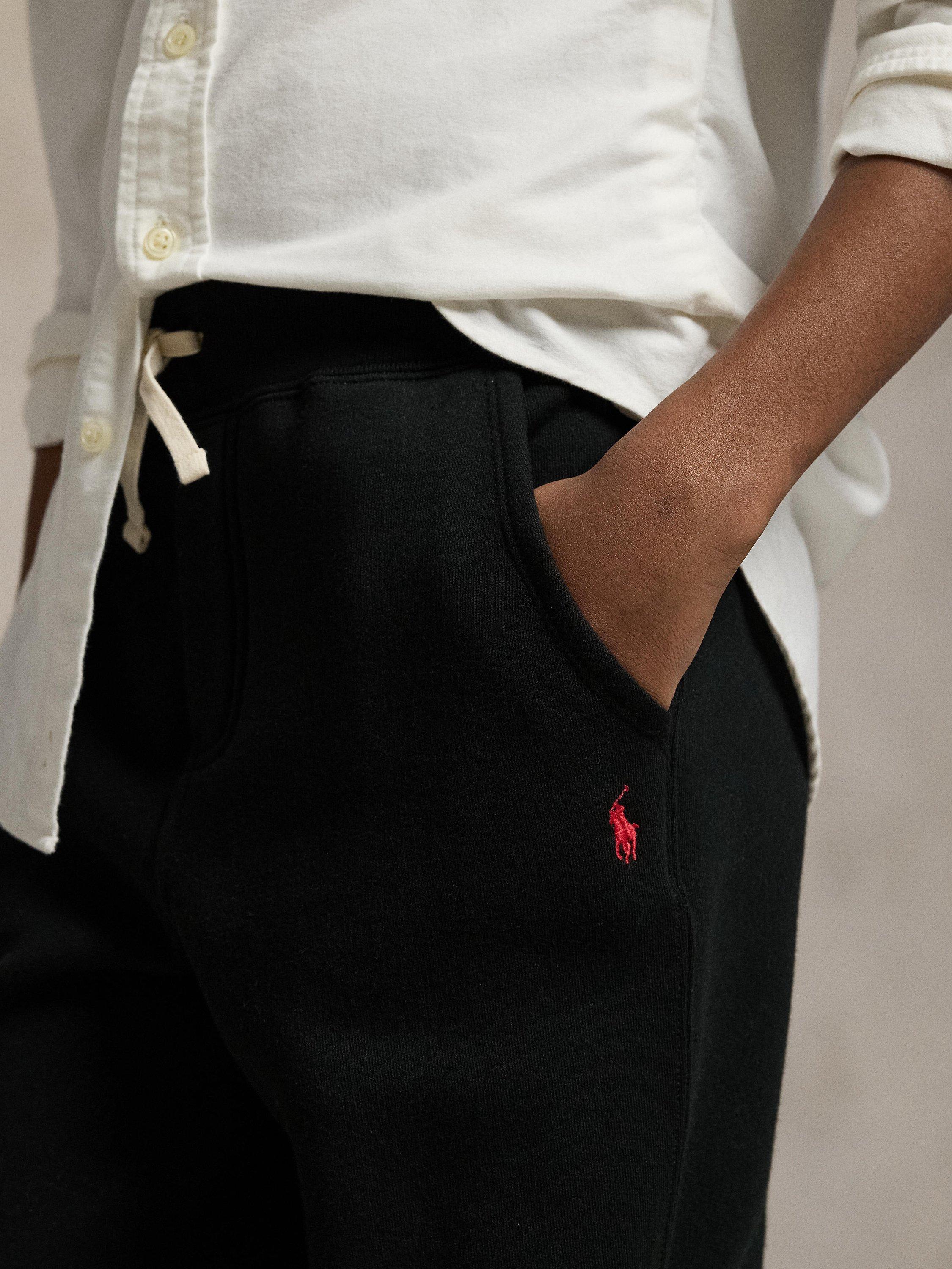 Kids' Cotton Blend Fleece Joggers, Polo Black