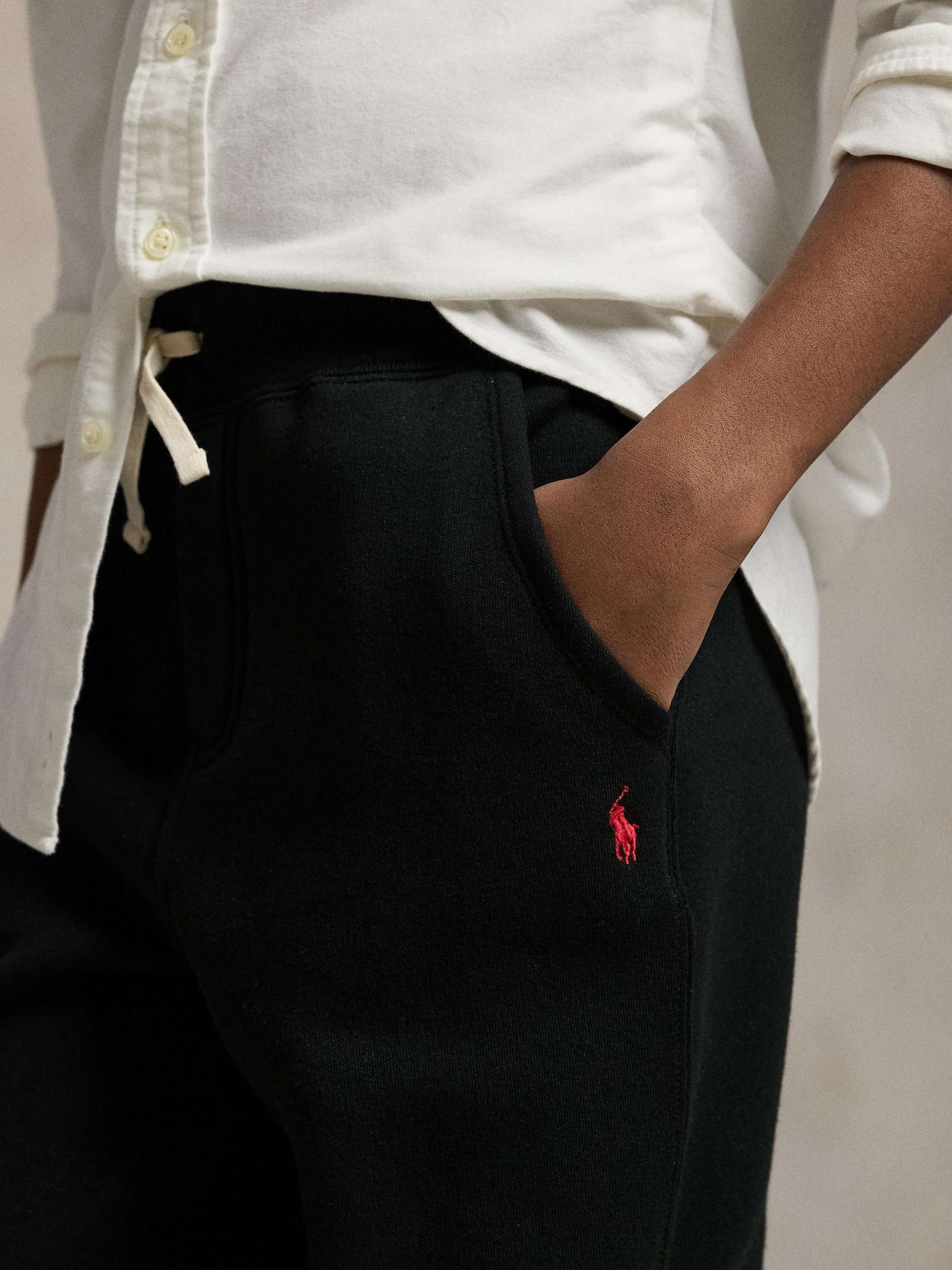 Kids' Cotton Blend Fleece Joggers, Polo Black