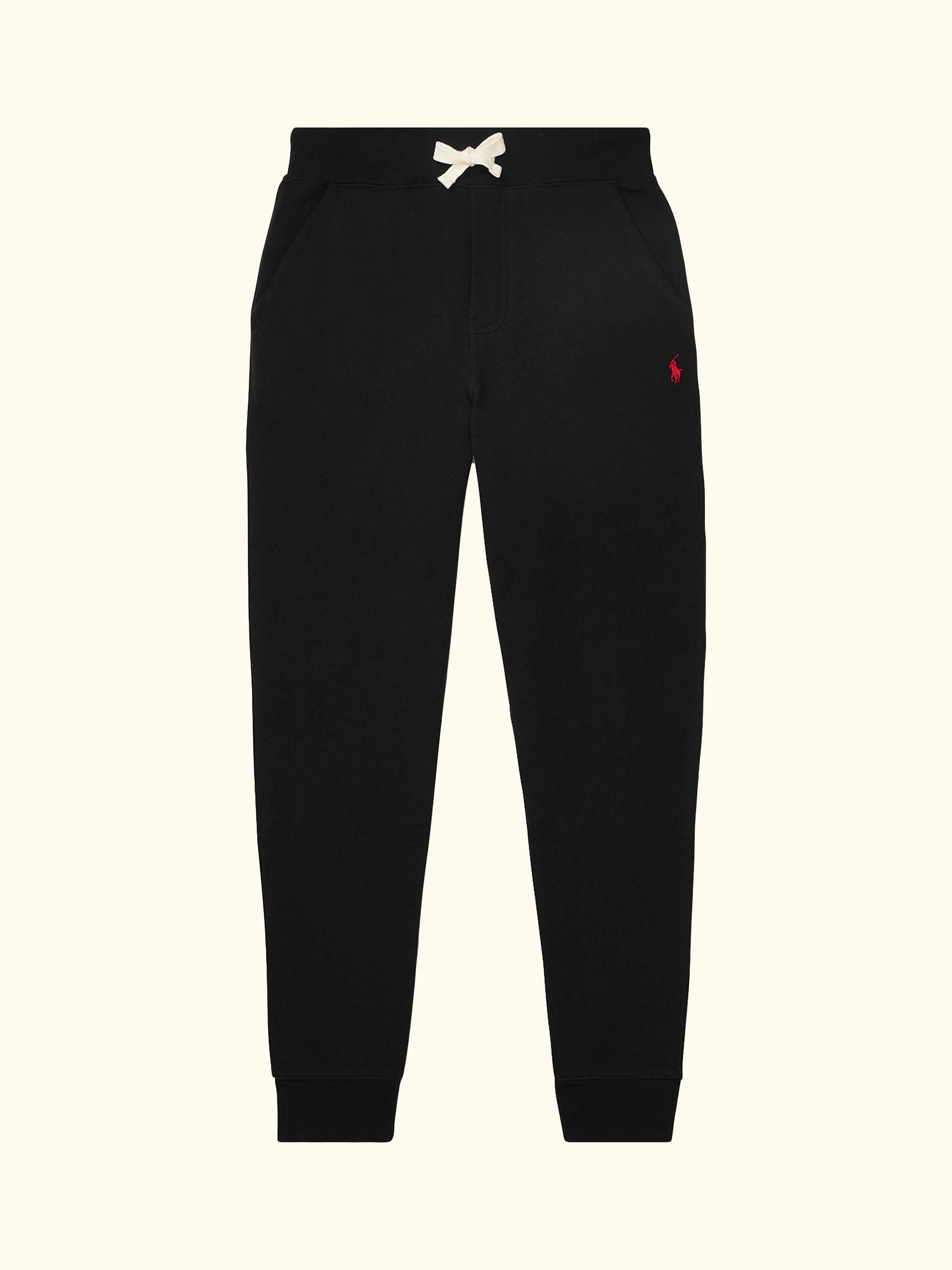 Kids' Cotton Blend Fleece Joggers, Polo Black