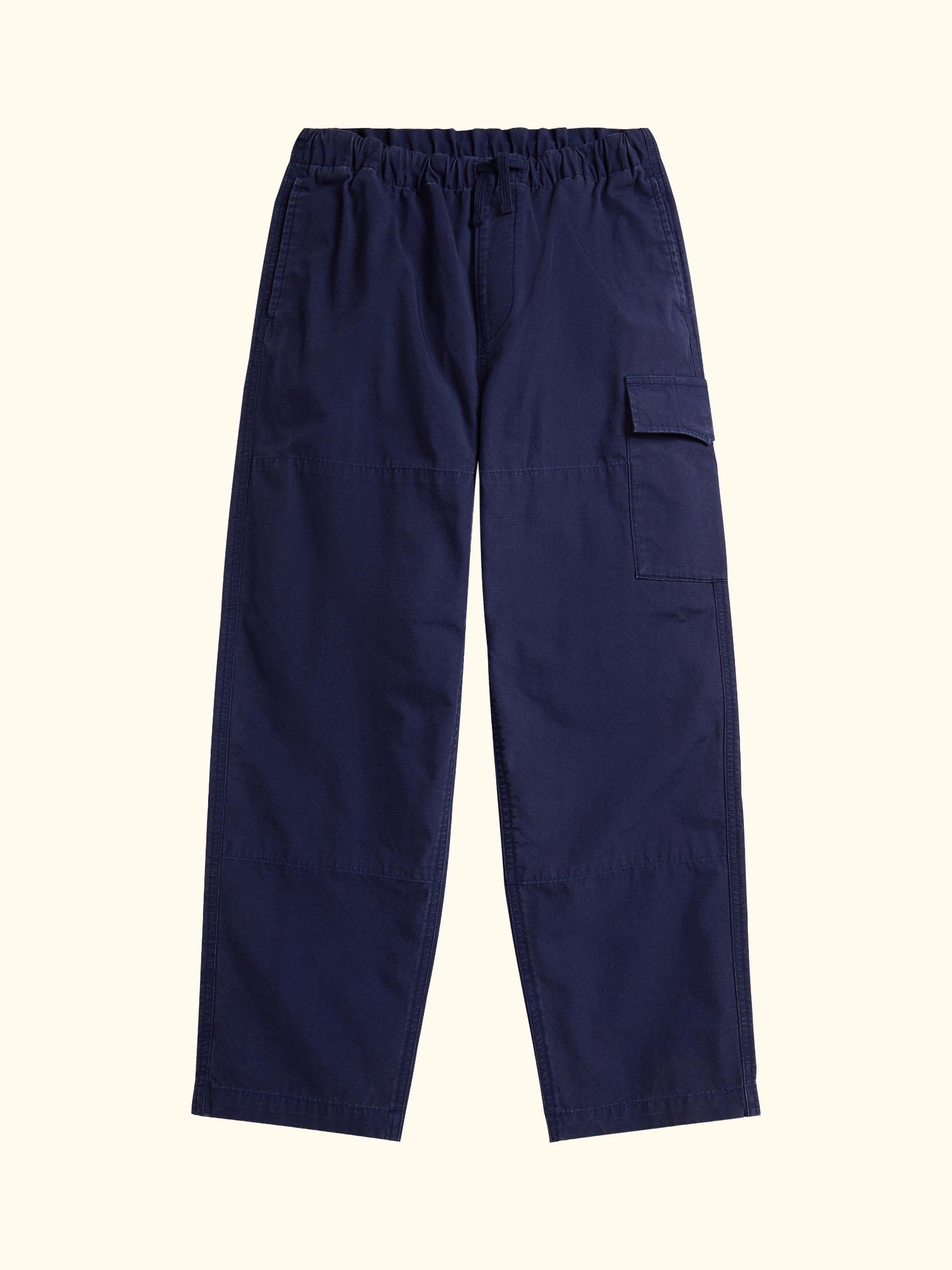 Kids' Cotton Utility Trousers, Newport Navy