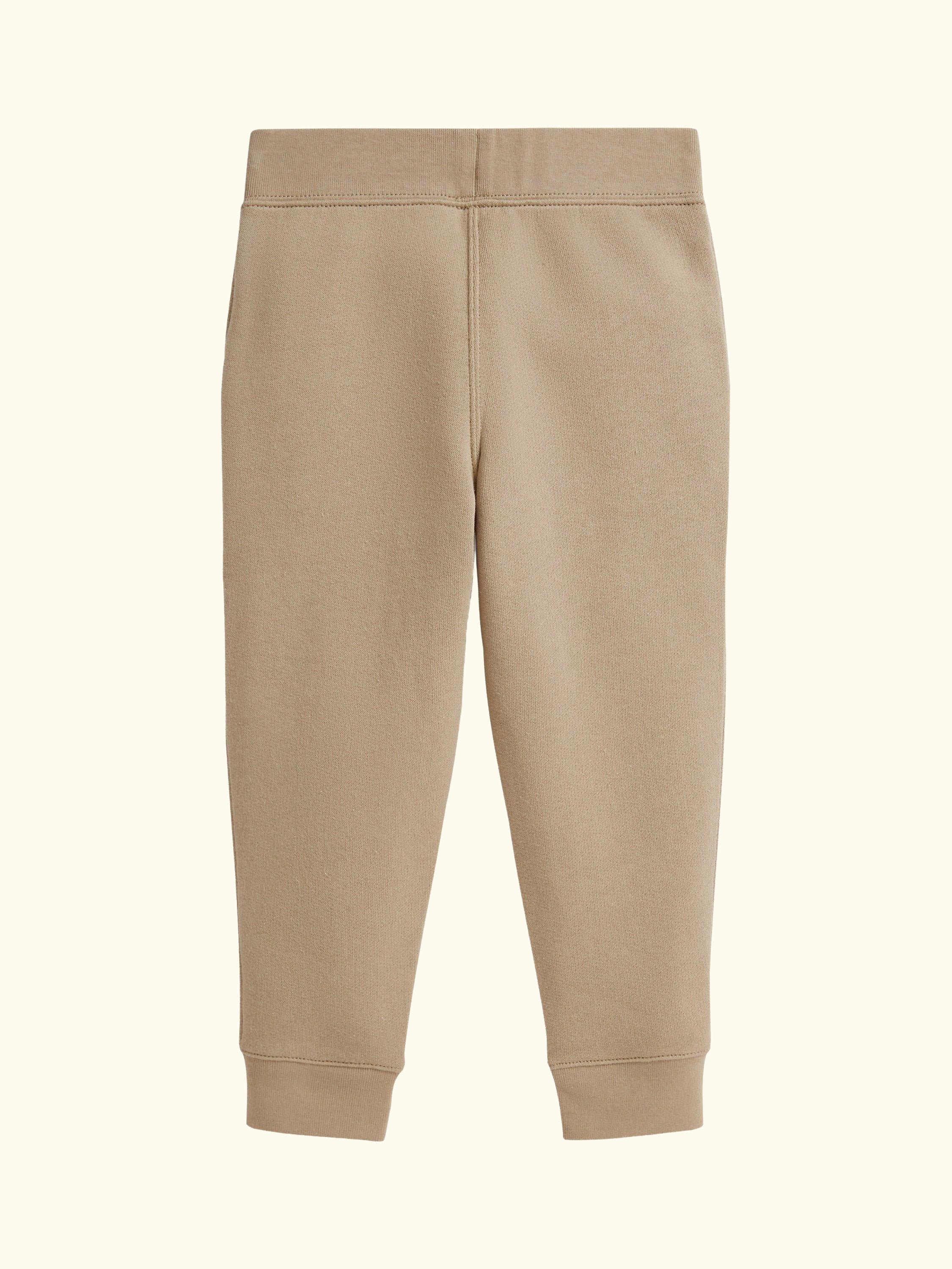 Kids' Cotton Blend Fleece Drawstring Joggers, Classic Khaki