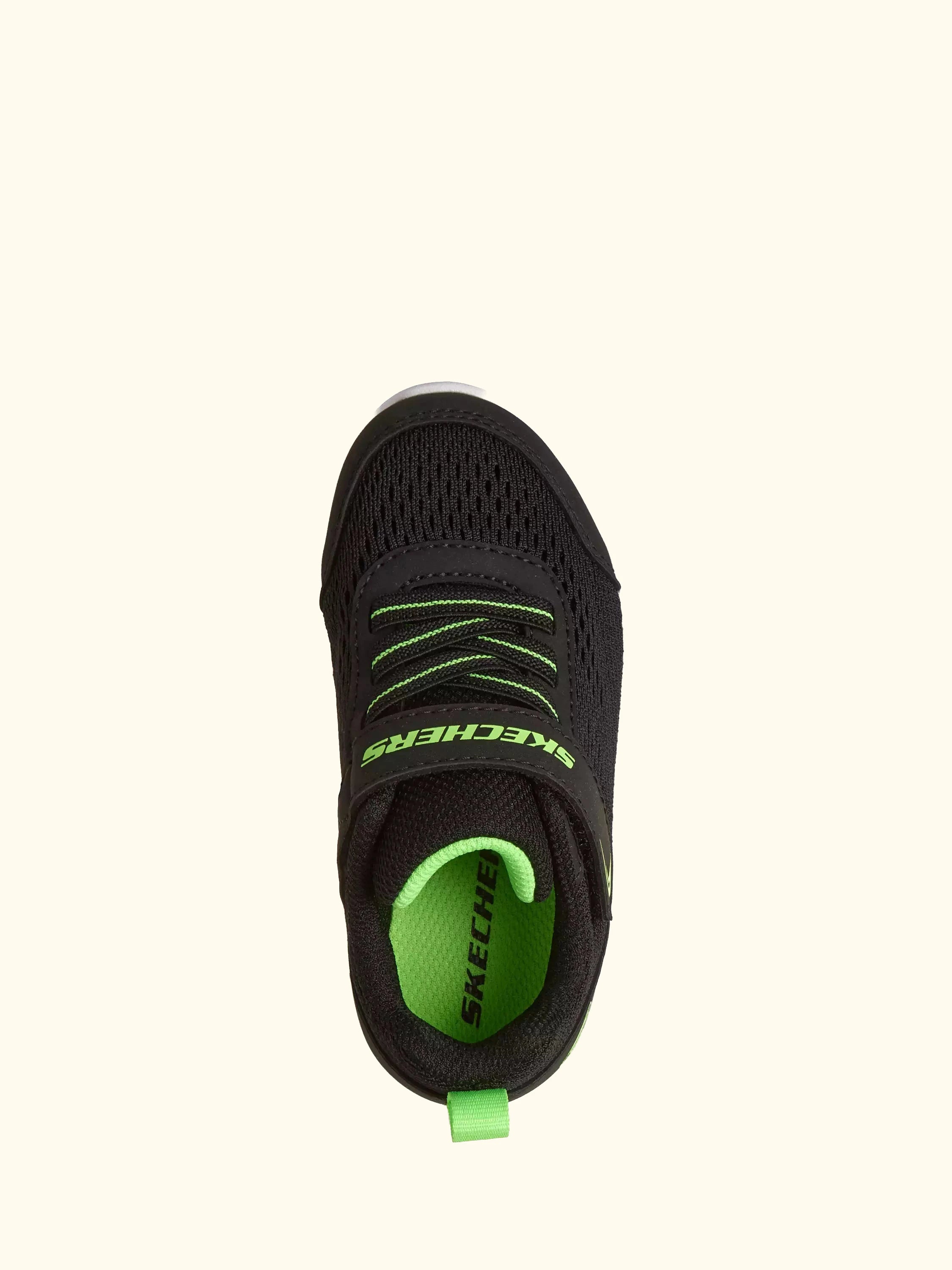 Skechers Kids' Bounder Riptape Mesh Trainers, Black