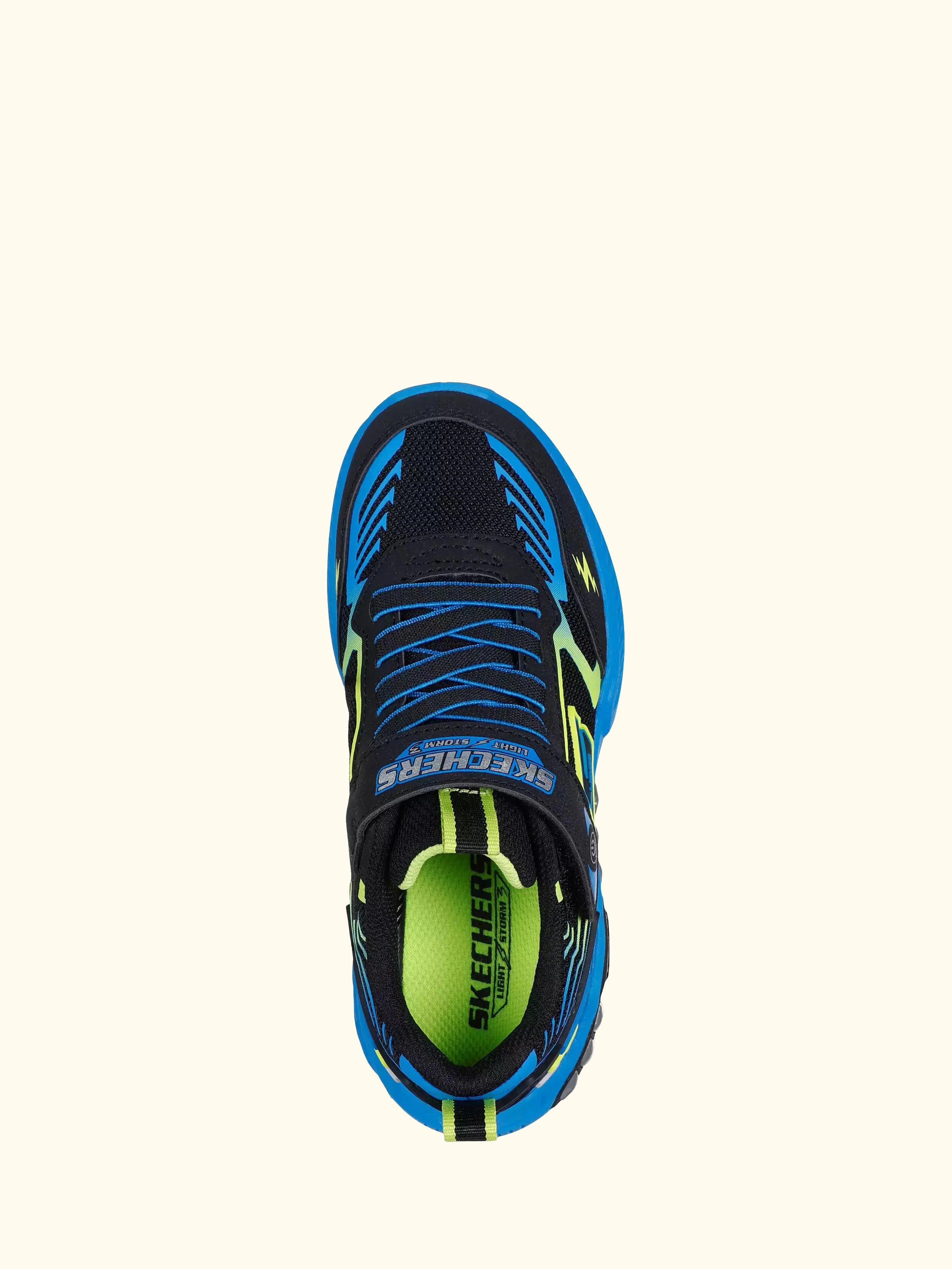 Skechers Kids' S-Lights Light Storm 3.0 Trainers, Black/Multi