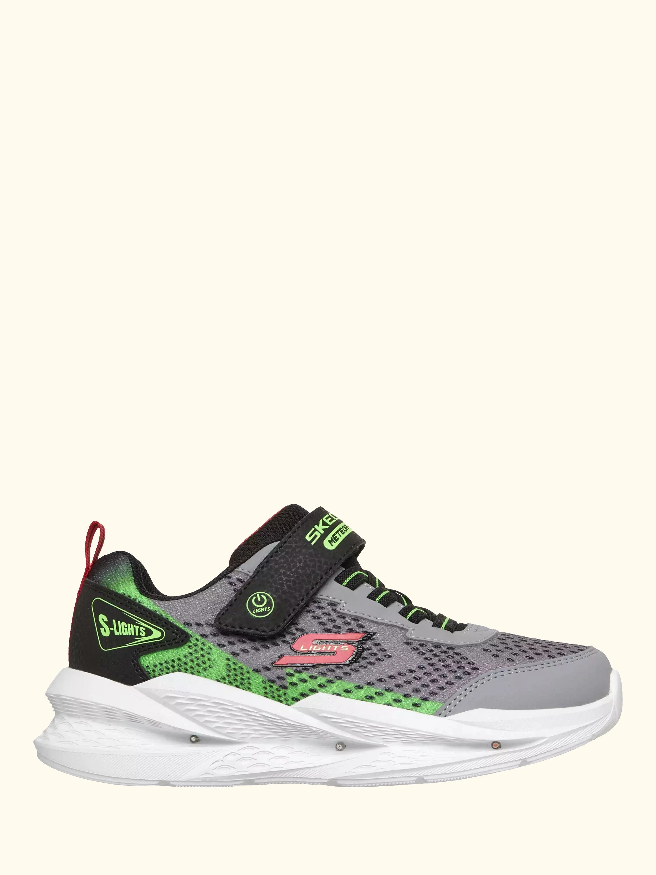 Skechers Kids' S-Lights Meteor-Lights 2.0 Trainers, Grey/Multi