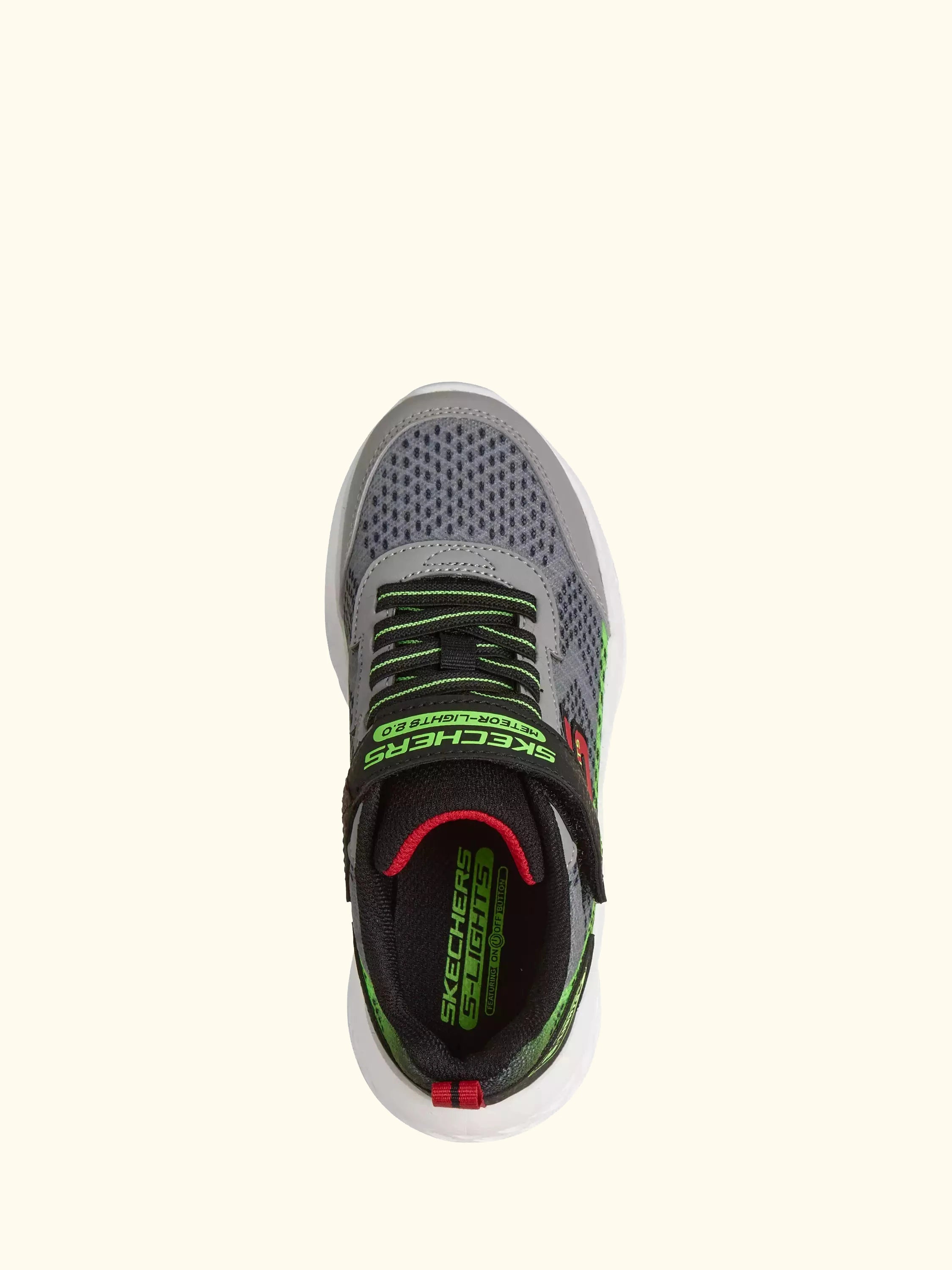 Skechers Kids' S-Lights Meteor-Lights 2.0 Trainers, Grey/Multi