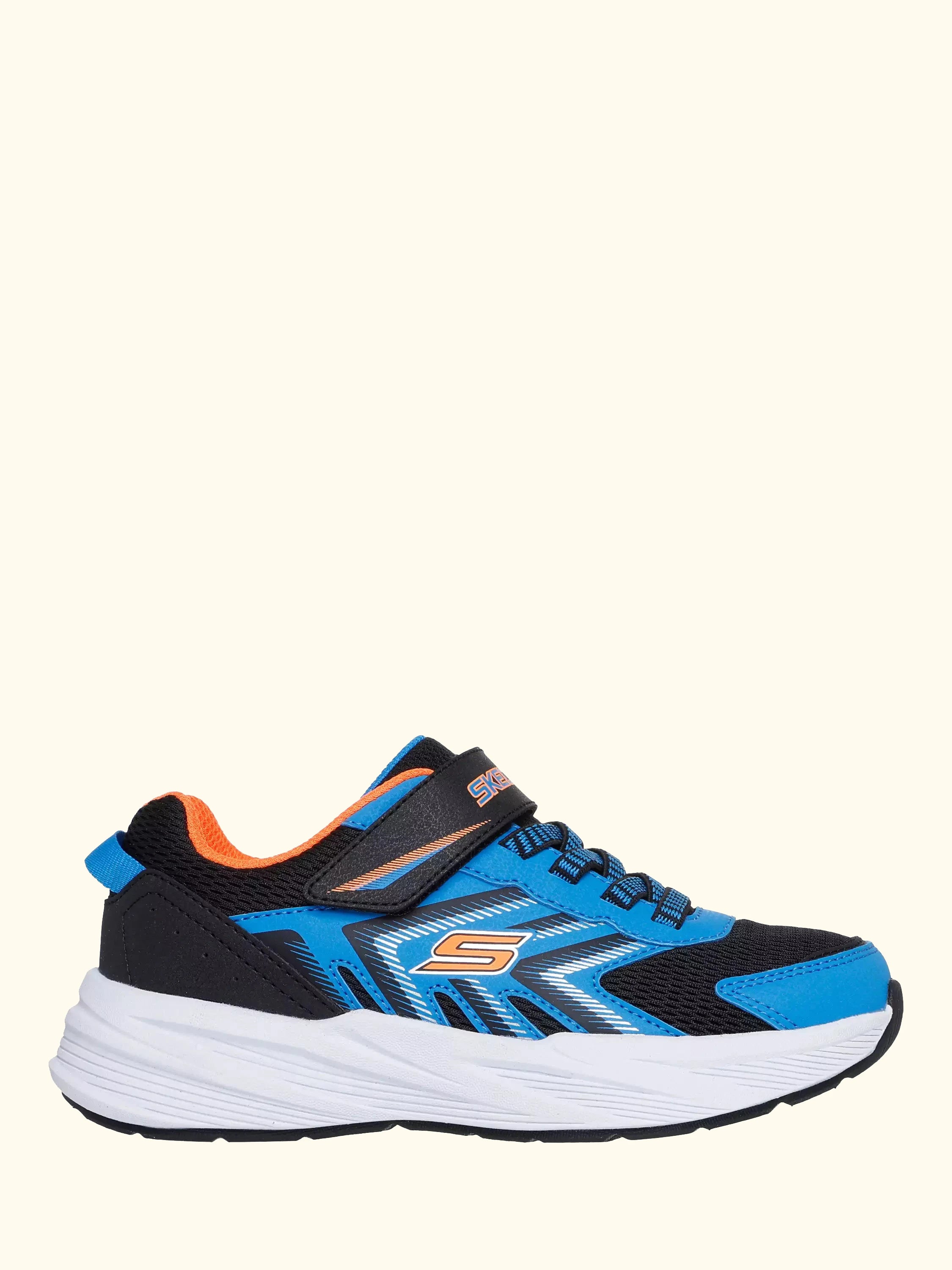 Skechers Kids' Microspec Tread Trainers, Blue/Multi