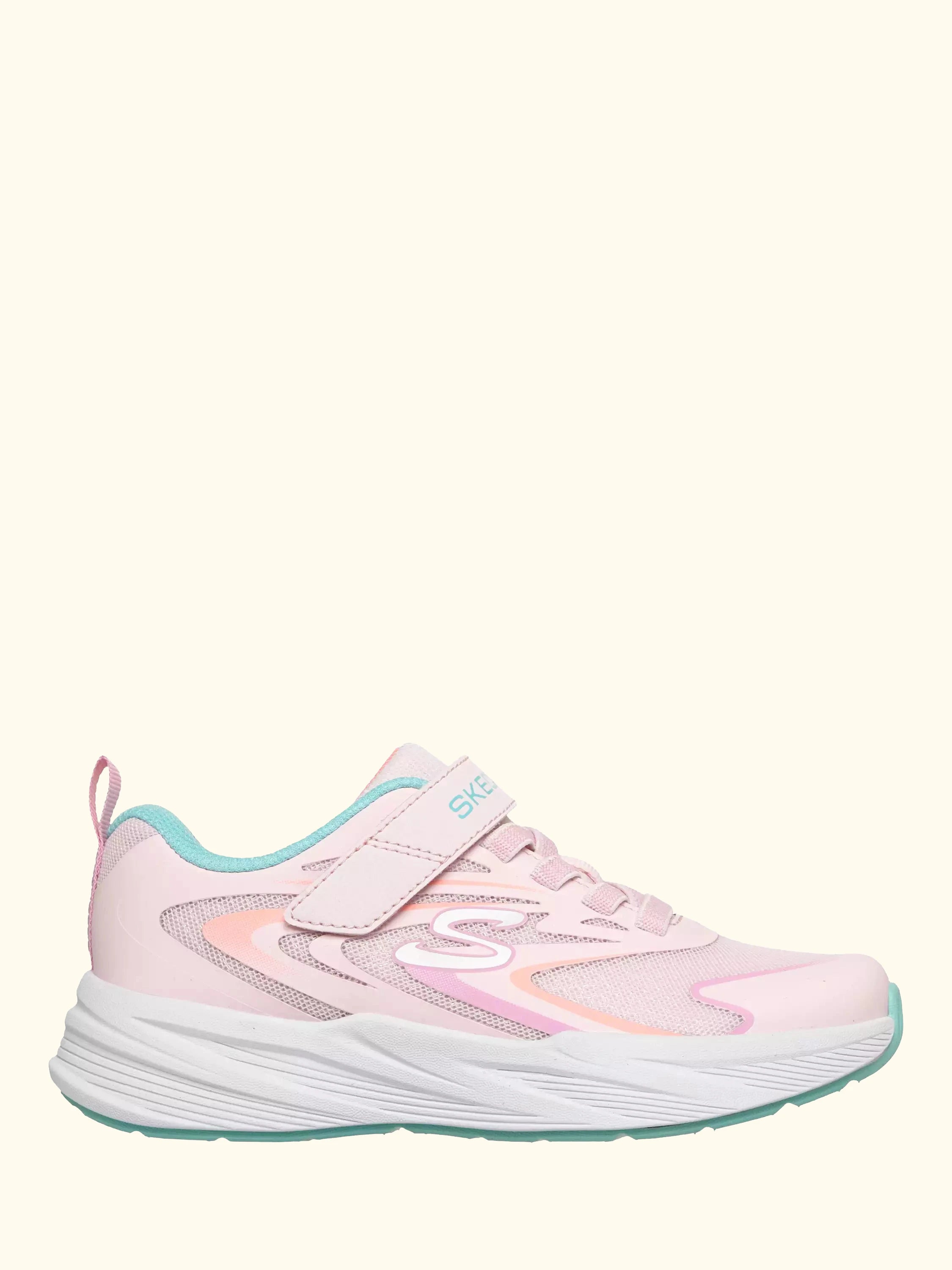 Skechers Kids' Microspec Tread Trainers, Pink/Multi