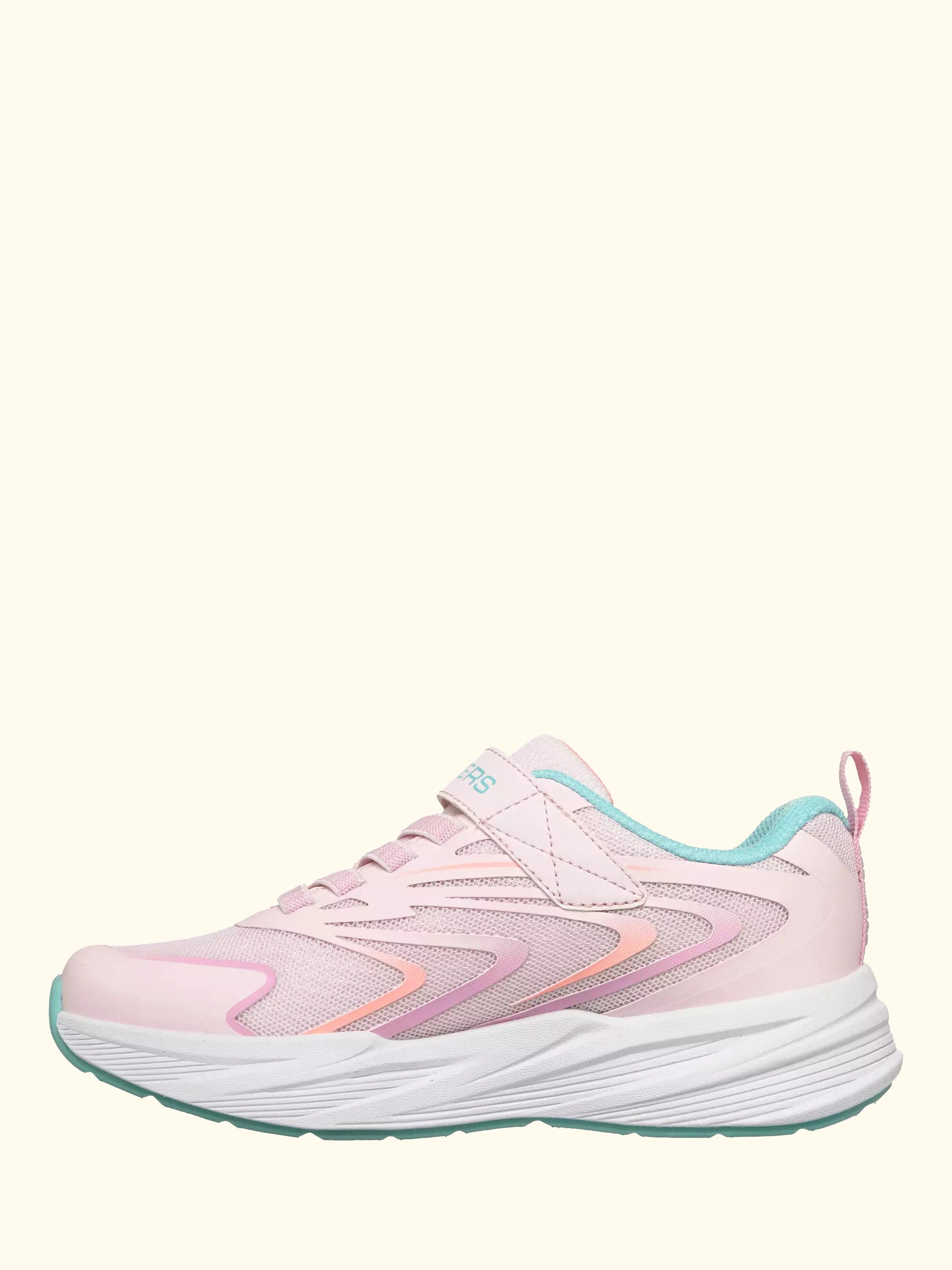Skechers Kids' Microspec Tread Trainers, Pink/Multi