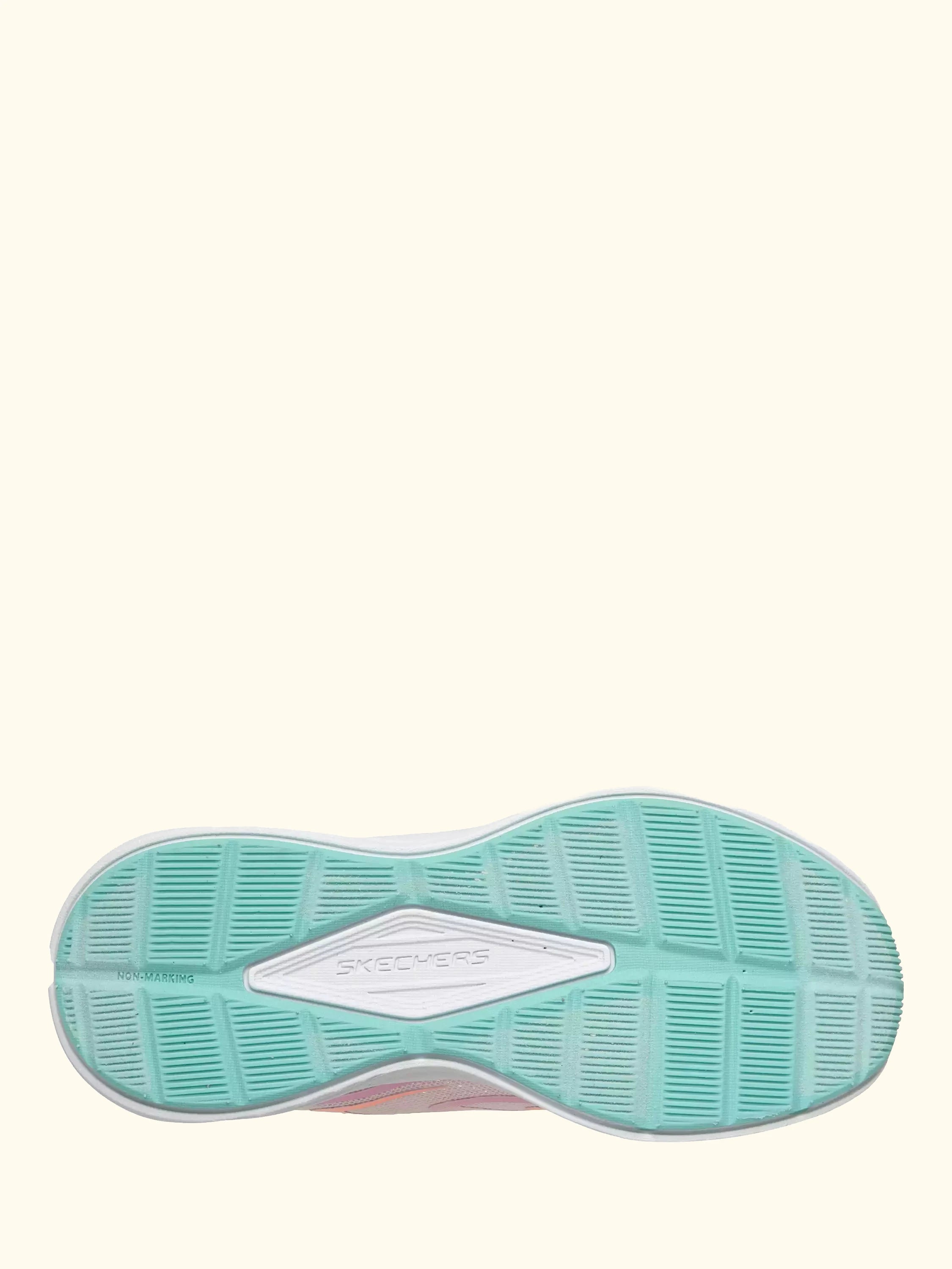 Skechers Kids' Microspec Tread Trainers, Pink/Multi