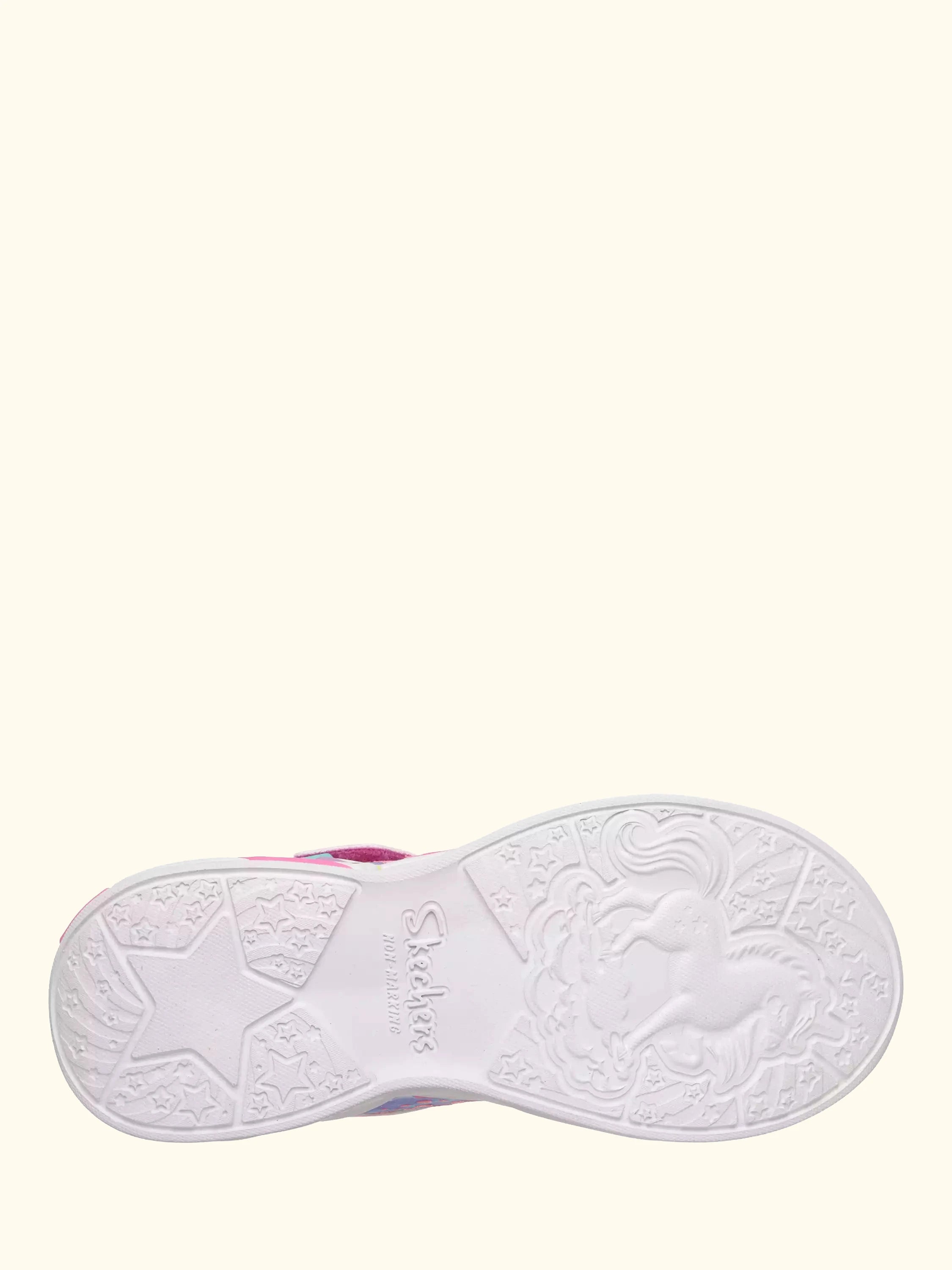 Skechers Kids' S-Lights Unicorn Dreams Heart Sparkles Trainers, Pink/Multi