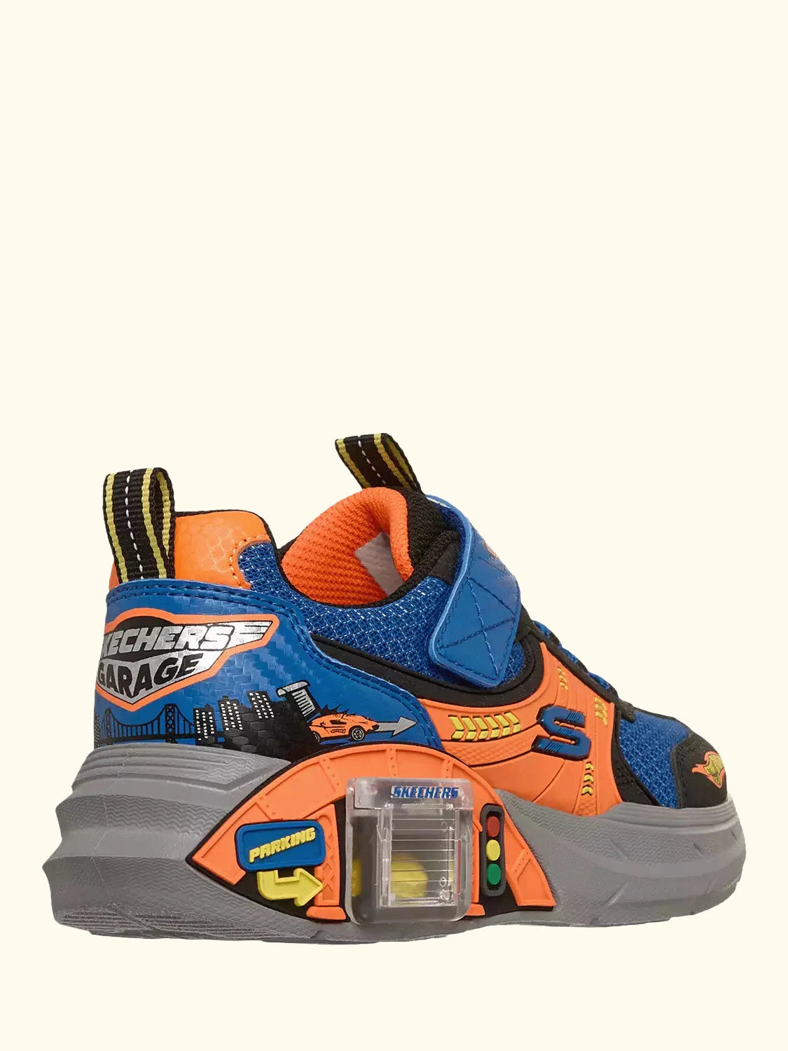 Skechers Kids' Garage Trainers, Blue/Multi
