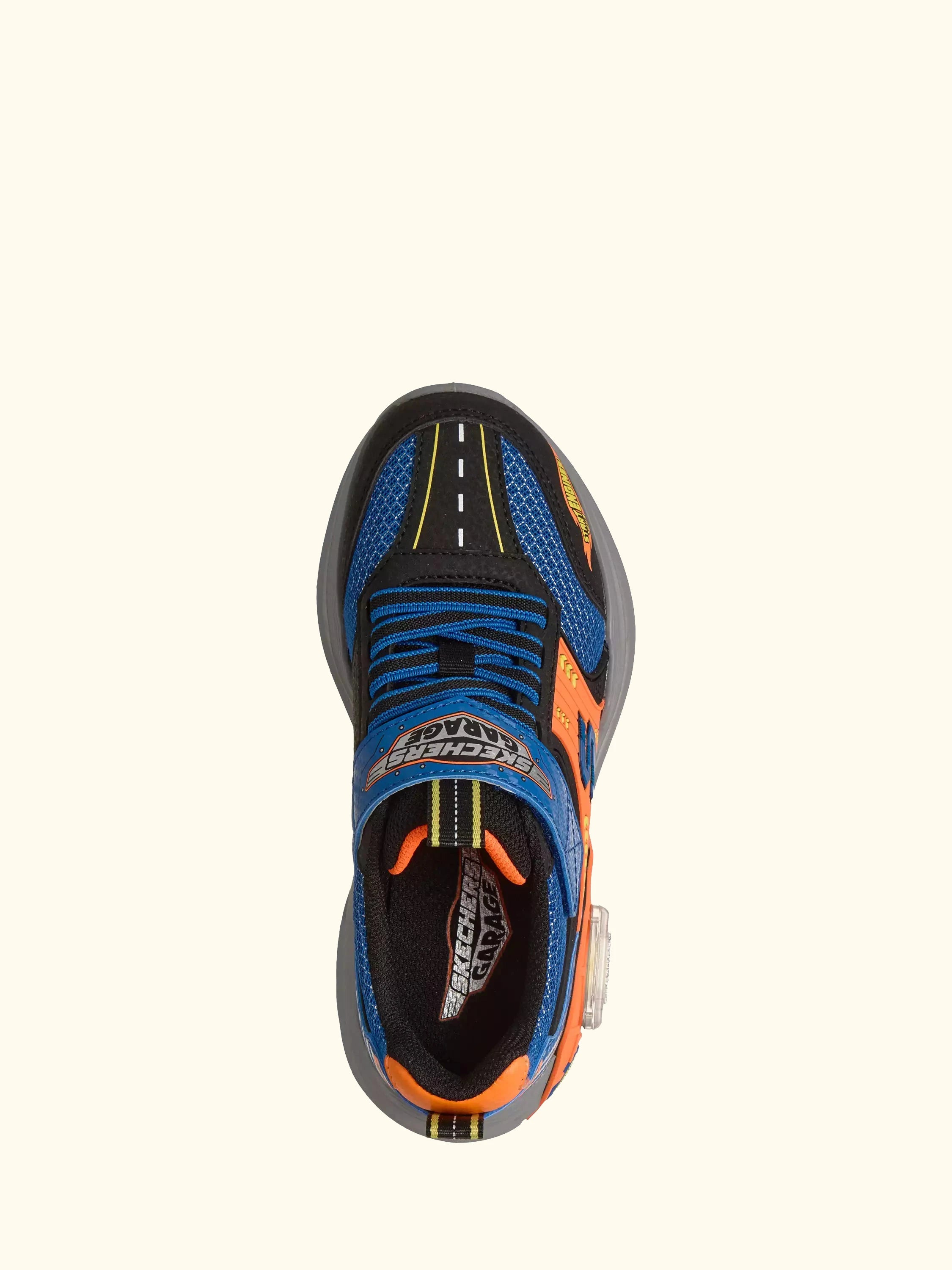 Skechers Kids' Garage Trainers, Blue/Multi