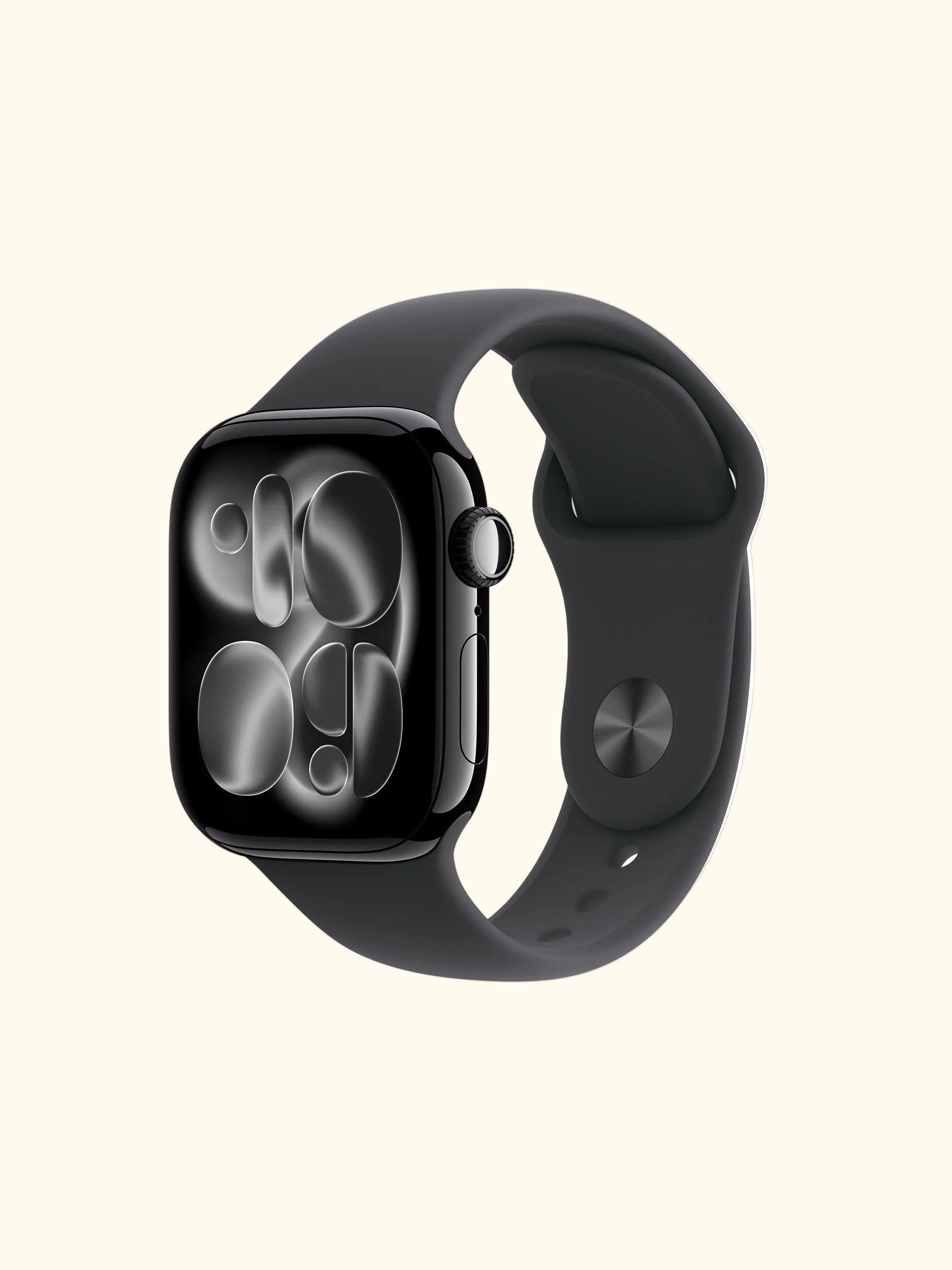 Watch Series 11 GPS + Cellular, 42mm, Aluminium Case, Small-Medium Sport Band, Jet Black/Black