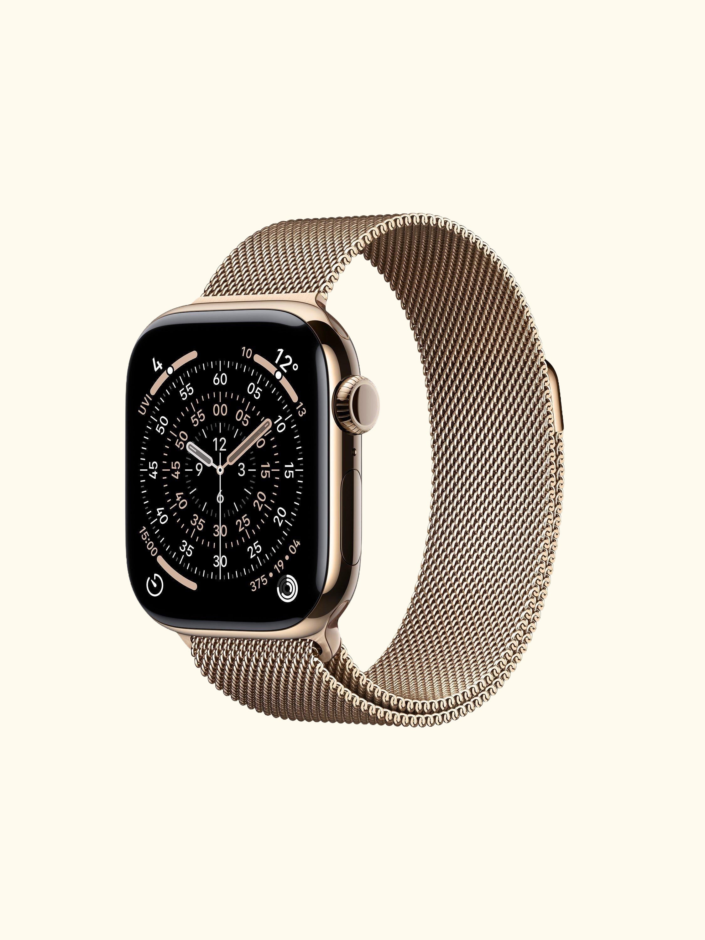 Watch Series 11 GPS + Cellular, 46mm, Titanium Case, Medium-Large Milanese Loop