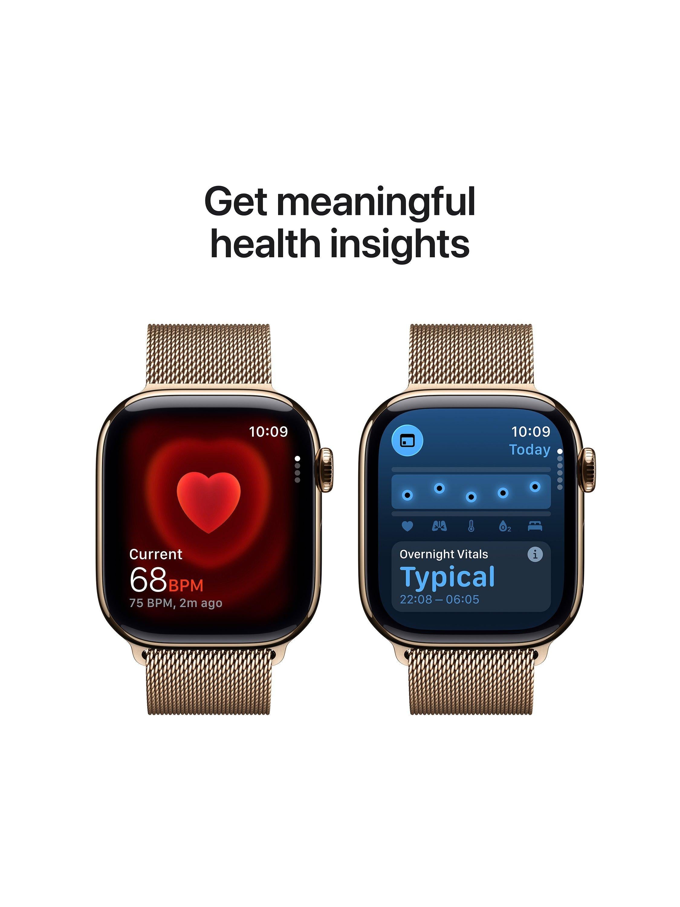 Watch Series 11 GPS + Cellular, 42mm, Titanium Case, Milanese Loop