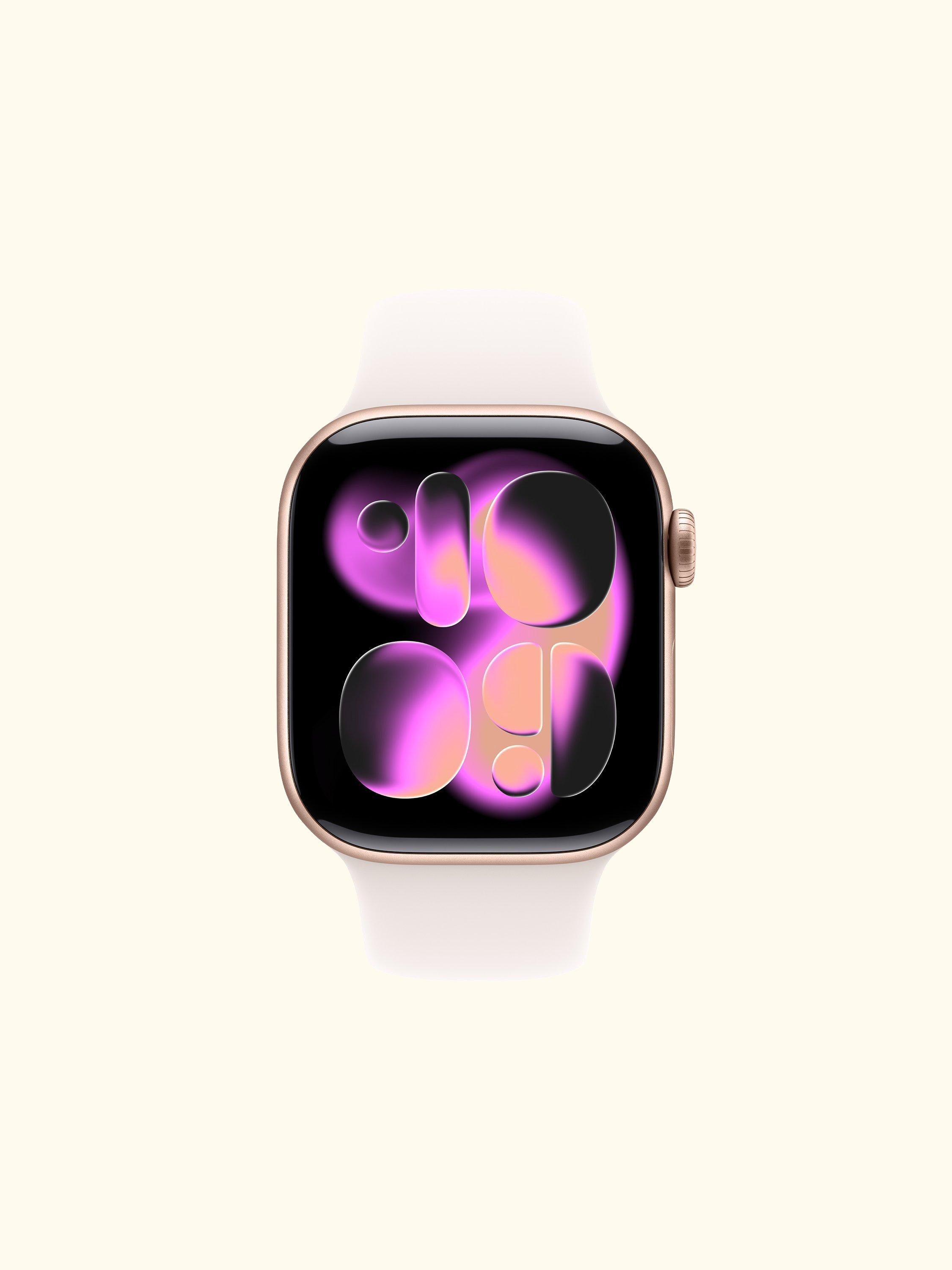 Watch Series 11 GPS + Cellular, 42mm, Aluminium Case, Small-Medium Sport Band, Jet Black/Black